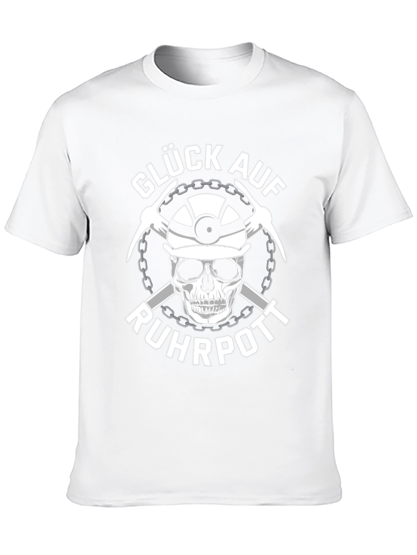 Gluck Auf Ruhrpott T-Shirt - Miner Skull Tee