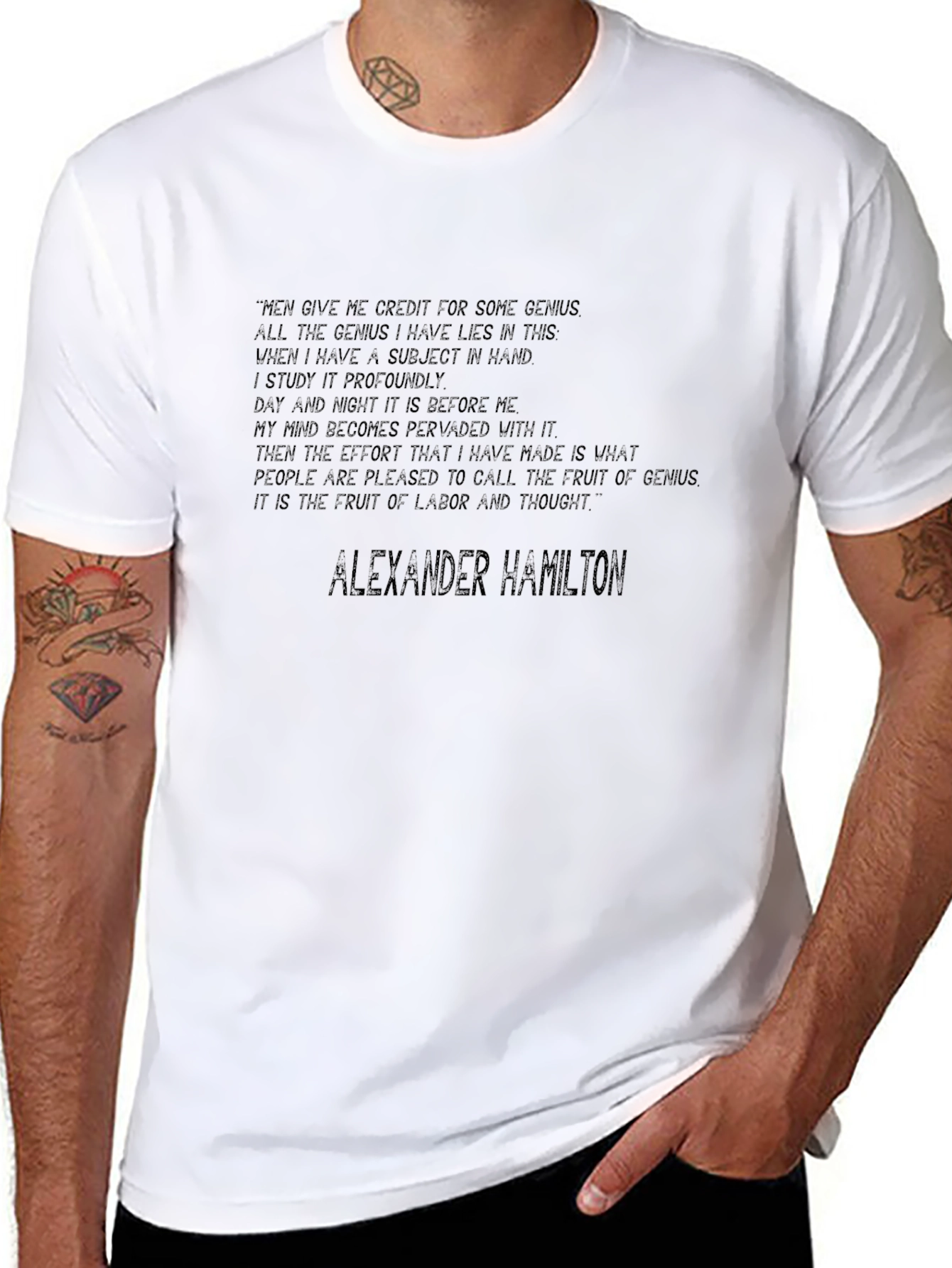 Alexander Hamilton Quote Graphic Tee
