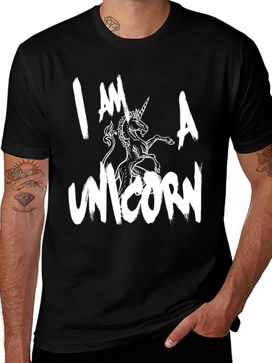 I AM A UNICORN Graphic T-Shirt - Black