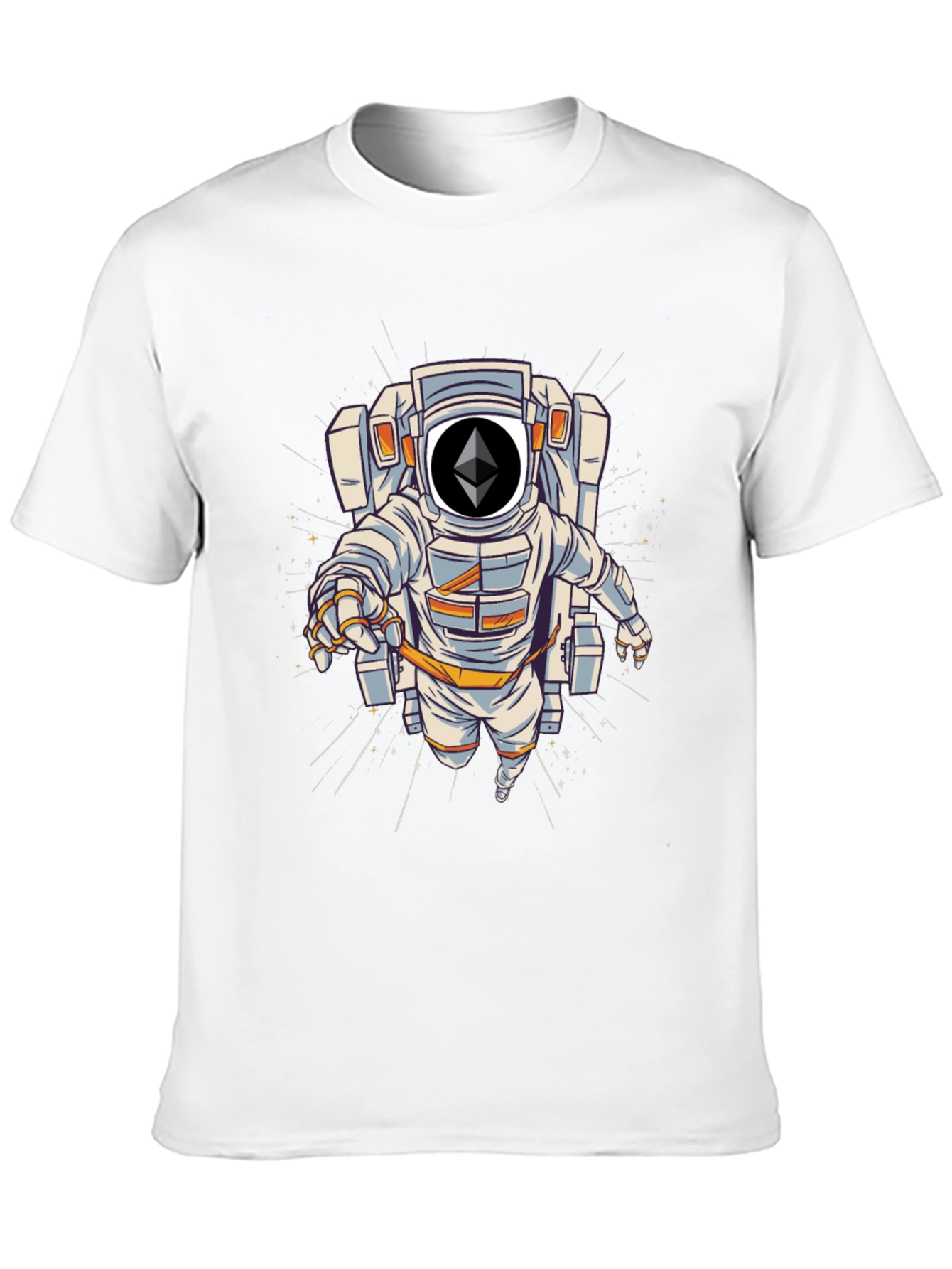 Ethereum Astronaut Black T-Shirt