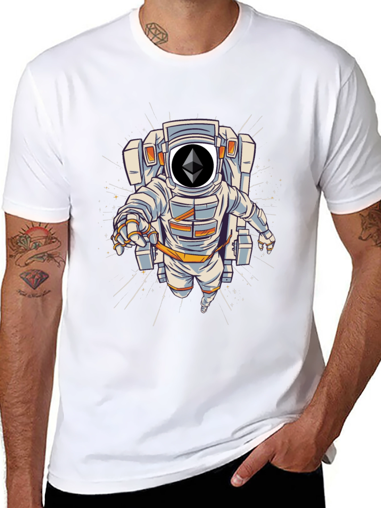 Ethereum Astronaut Black T-Shirt