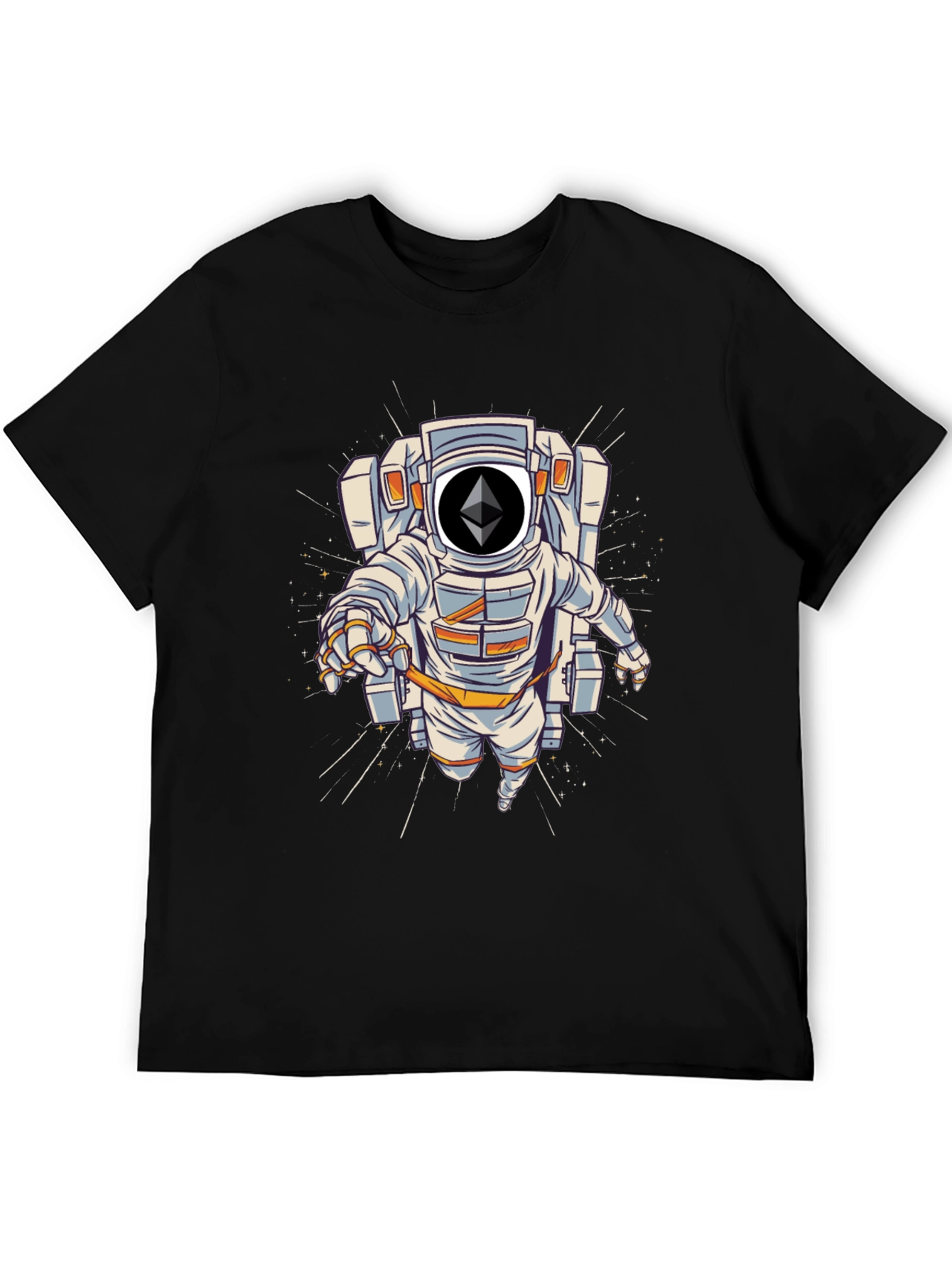 Ethereum Astronaut Black T-Shirt