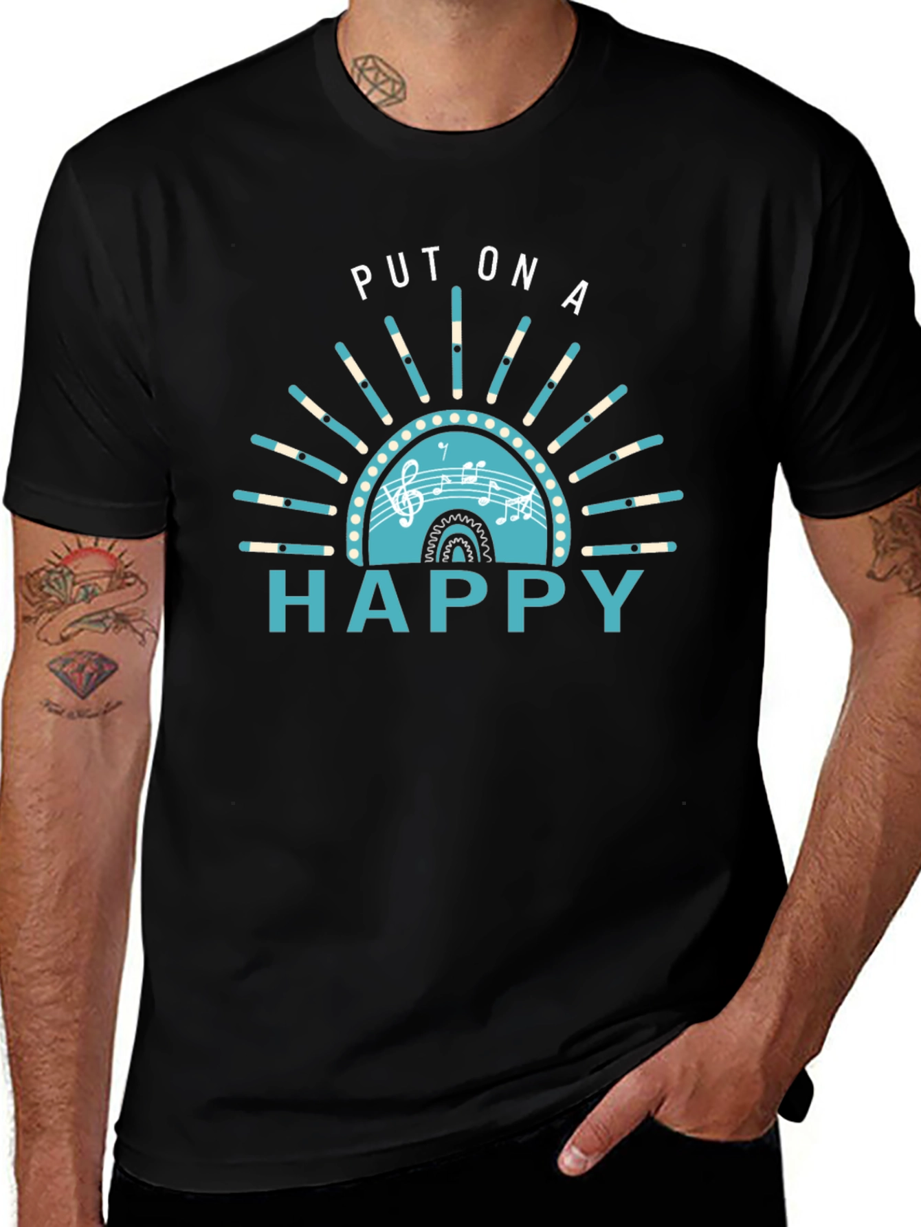 Put On A Happy Graphic Tee