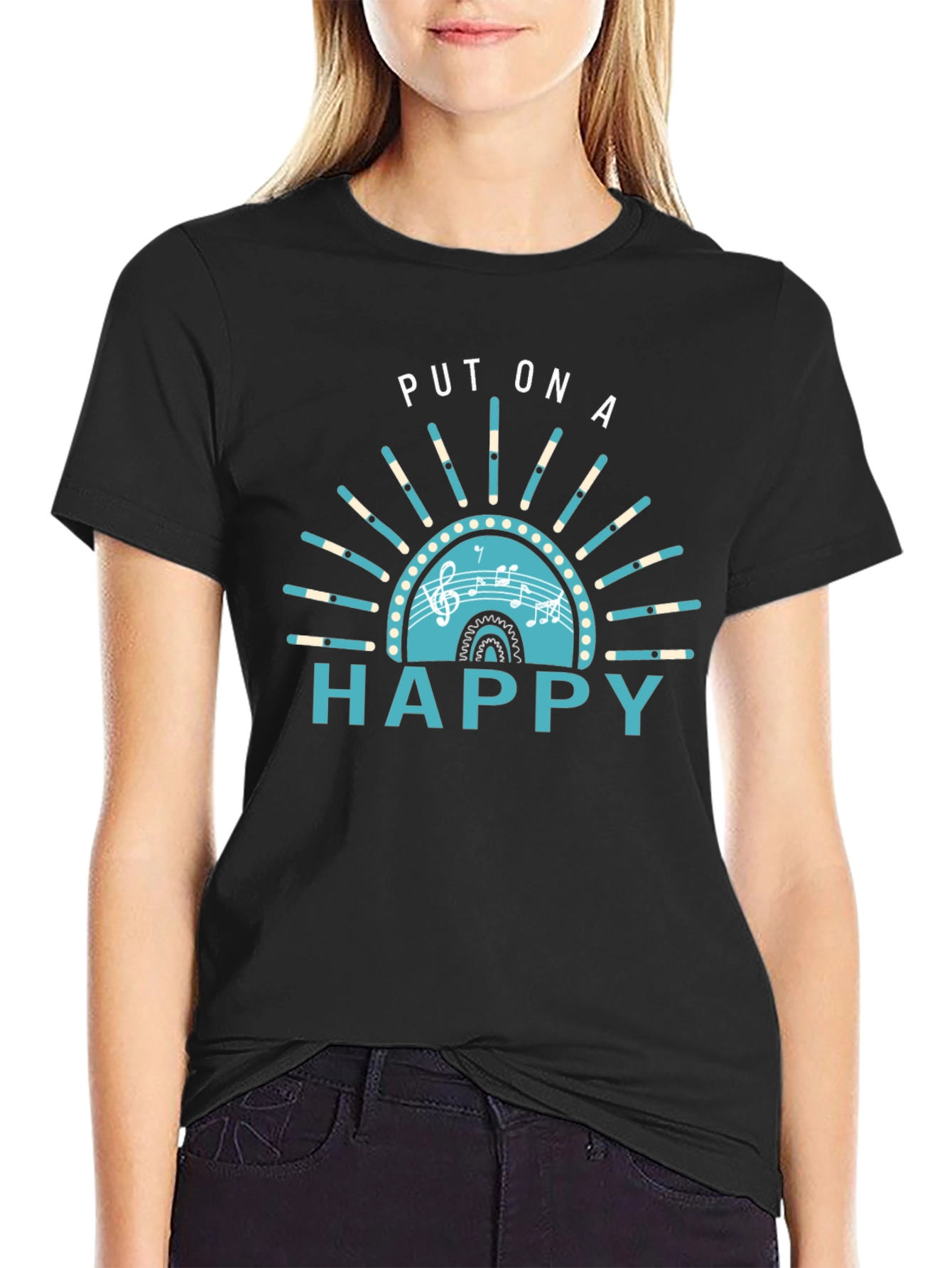 Put On A Happy Graphic Tee