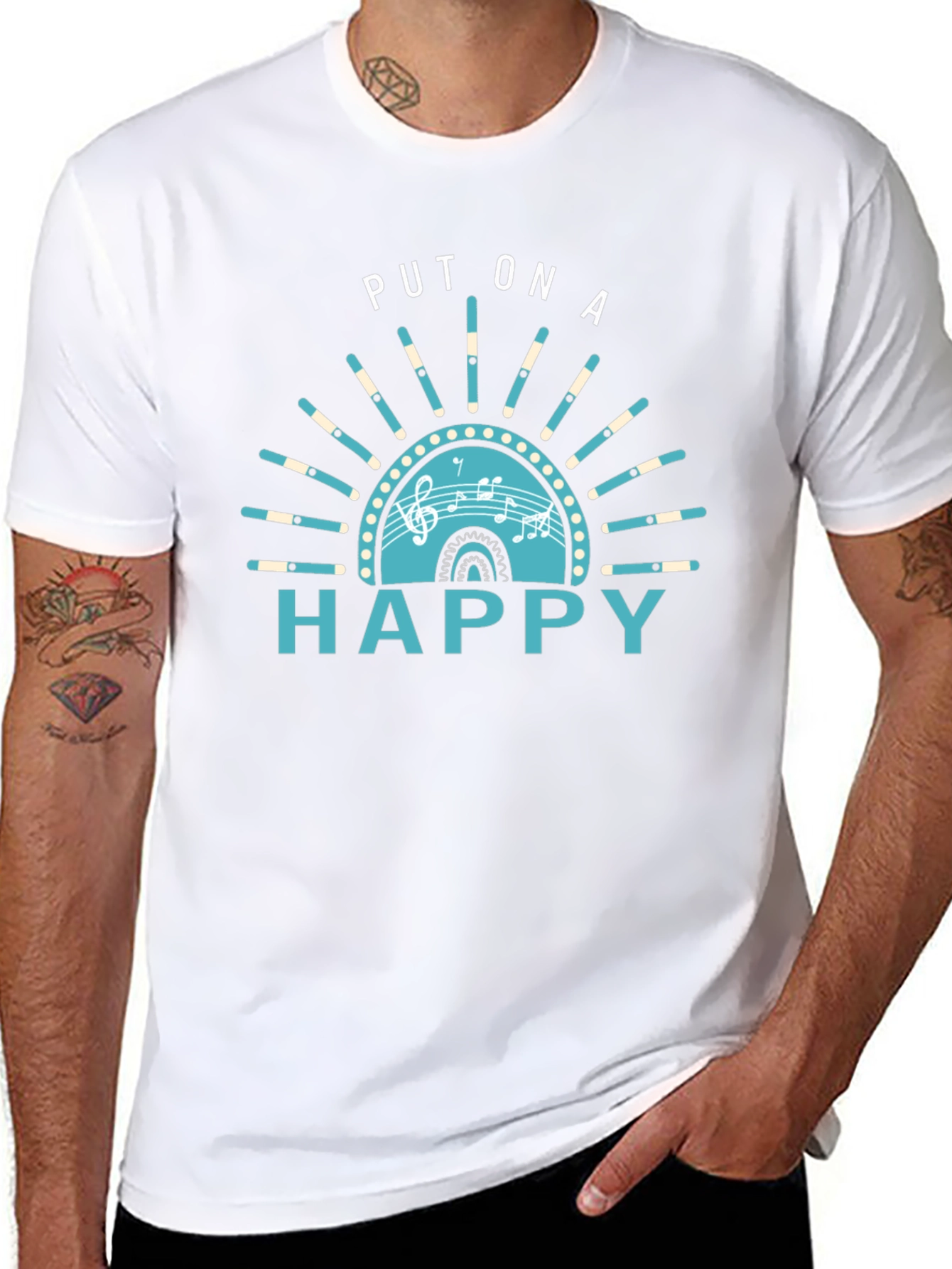 Put On A Happy Graphic Tee