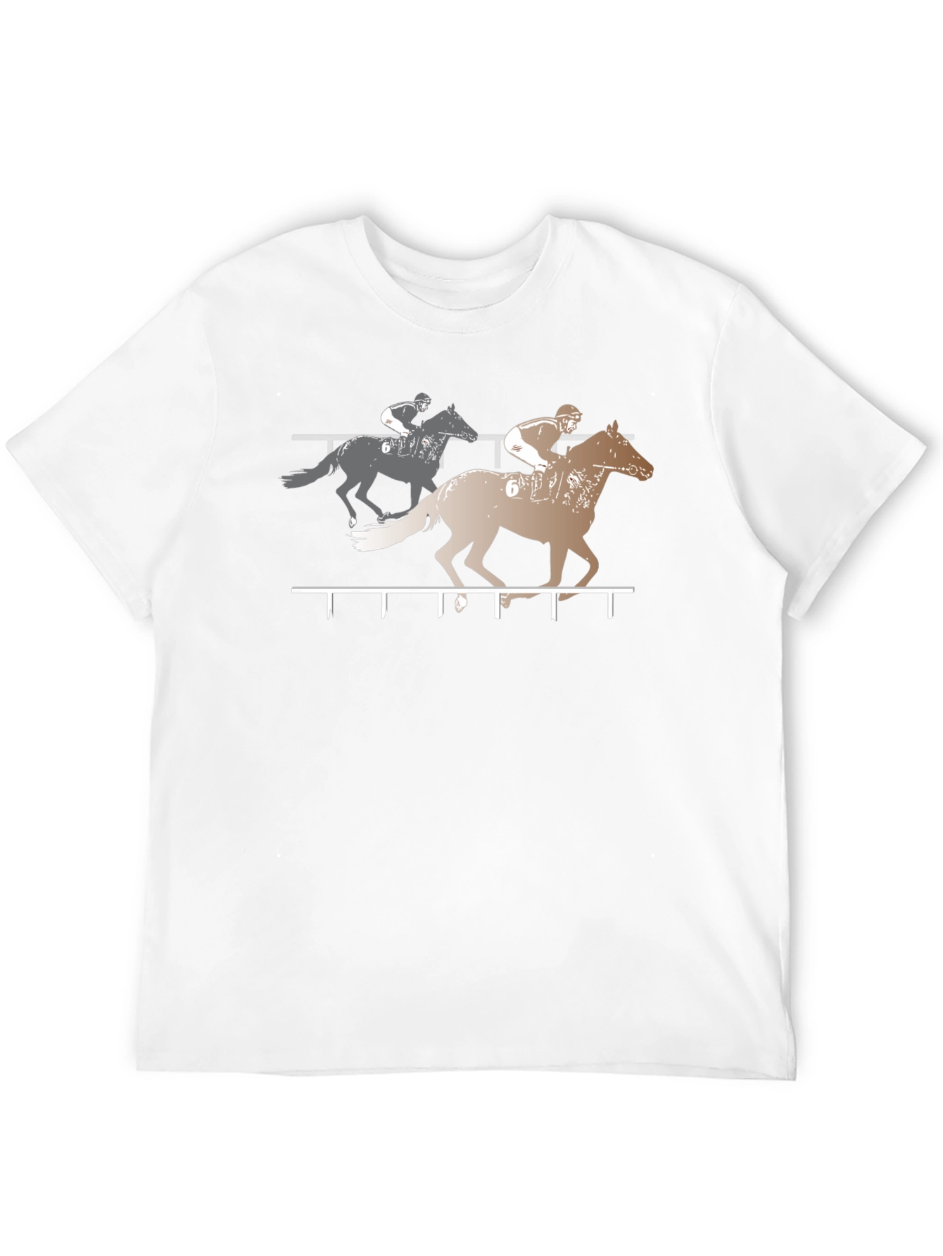 Horse Racing Graphic Tee - Black