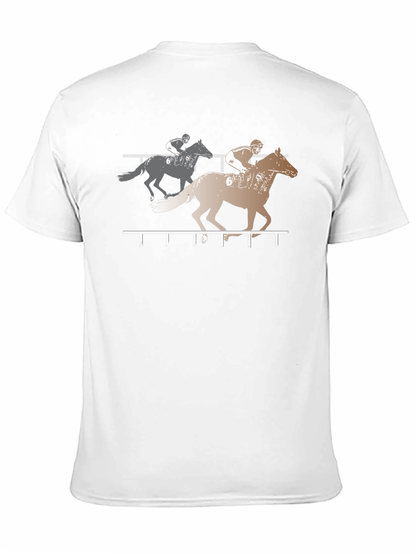 Horse Racing Graphic Tee - Black