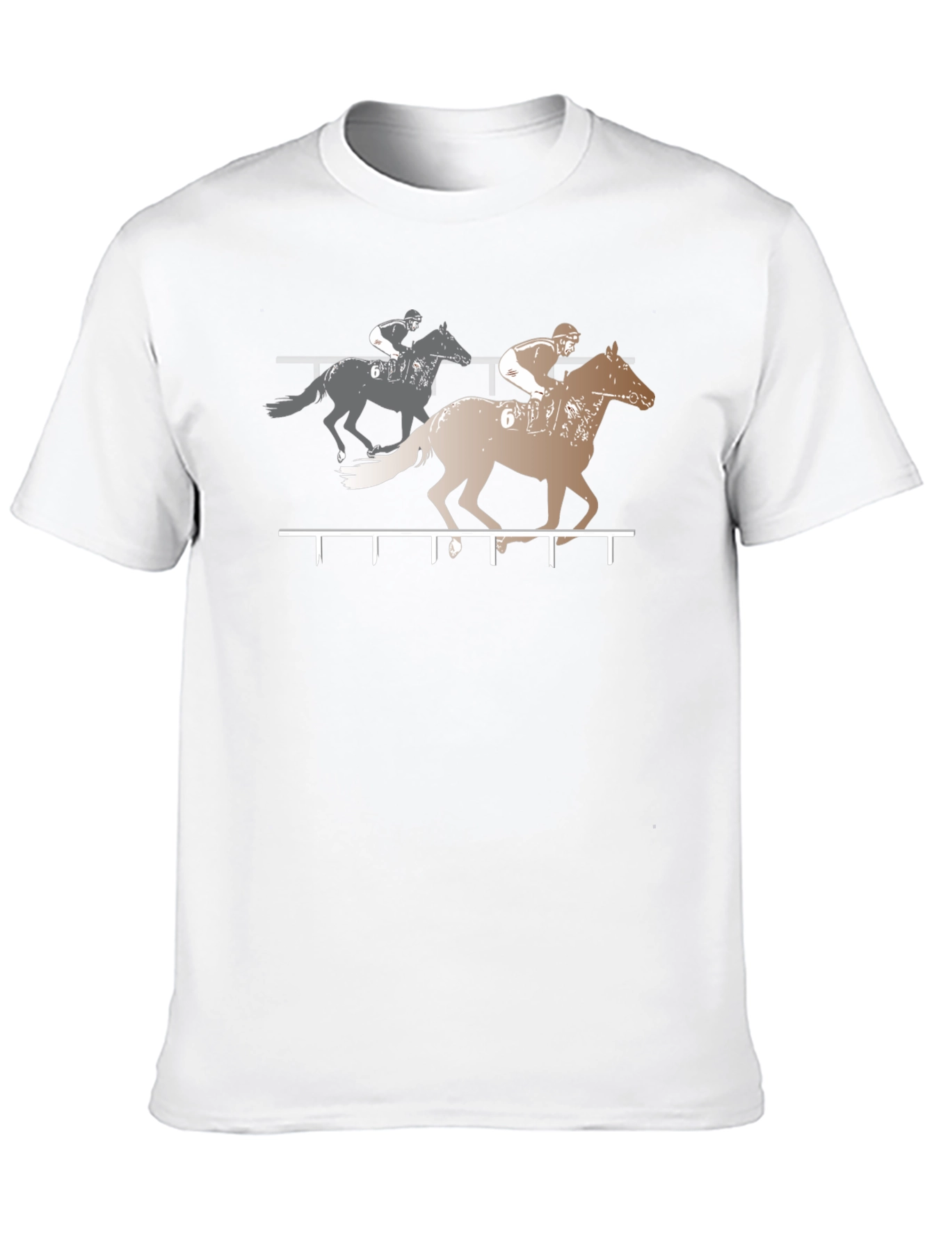 Horse Racing Graphic Tee - Black