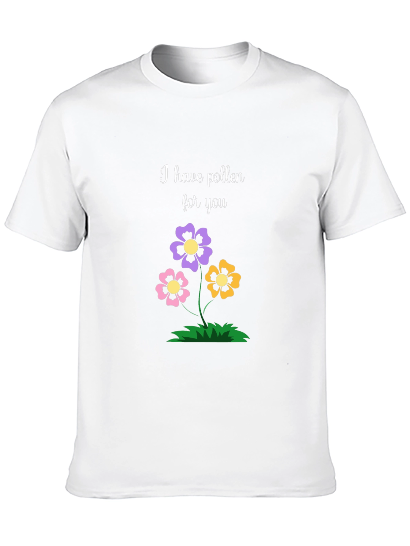 Floral Pollen Graphic Tee - Trendy Black T-Shirt