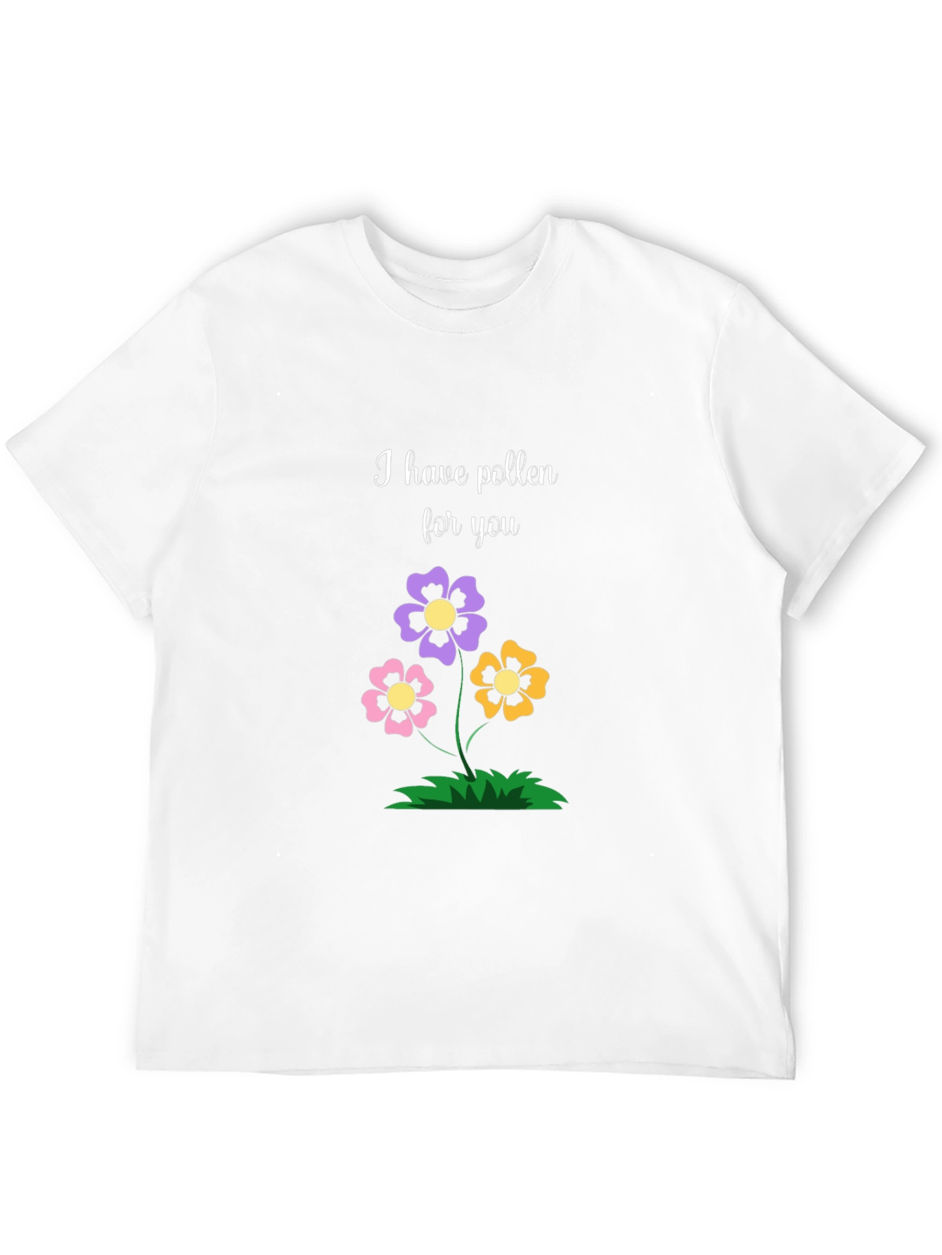 Floral Pollen Graphic Tee - Trendy Black T-Shirt