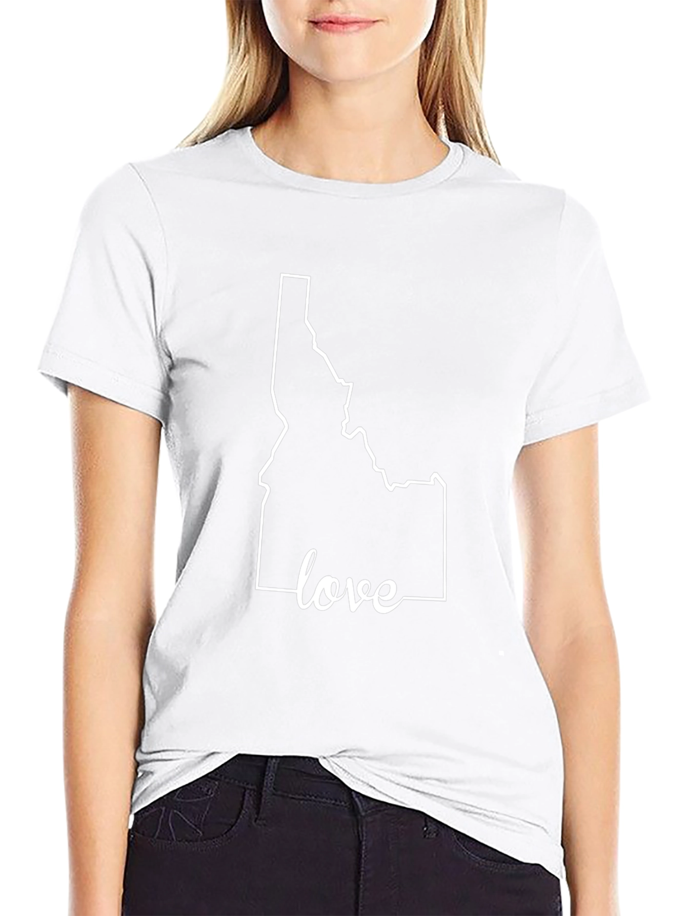 Idaho Love State Outline T-Shirt