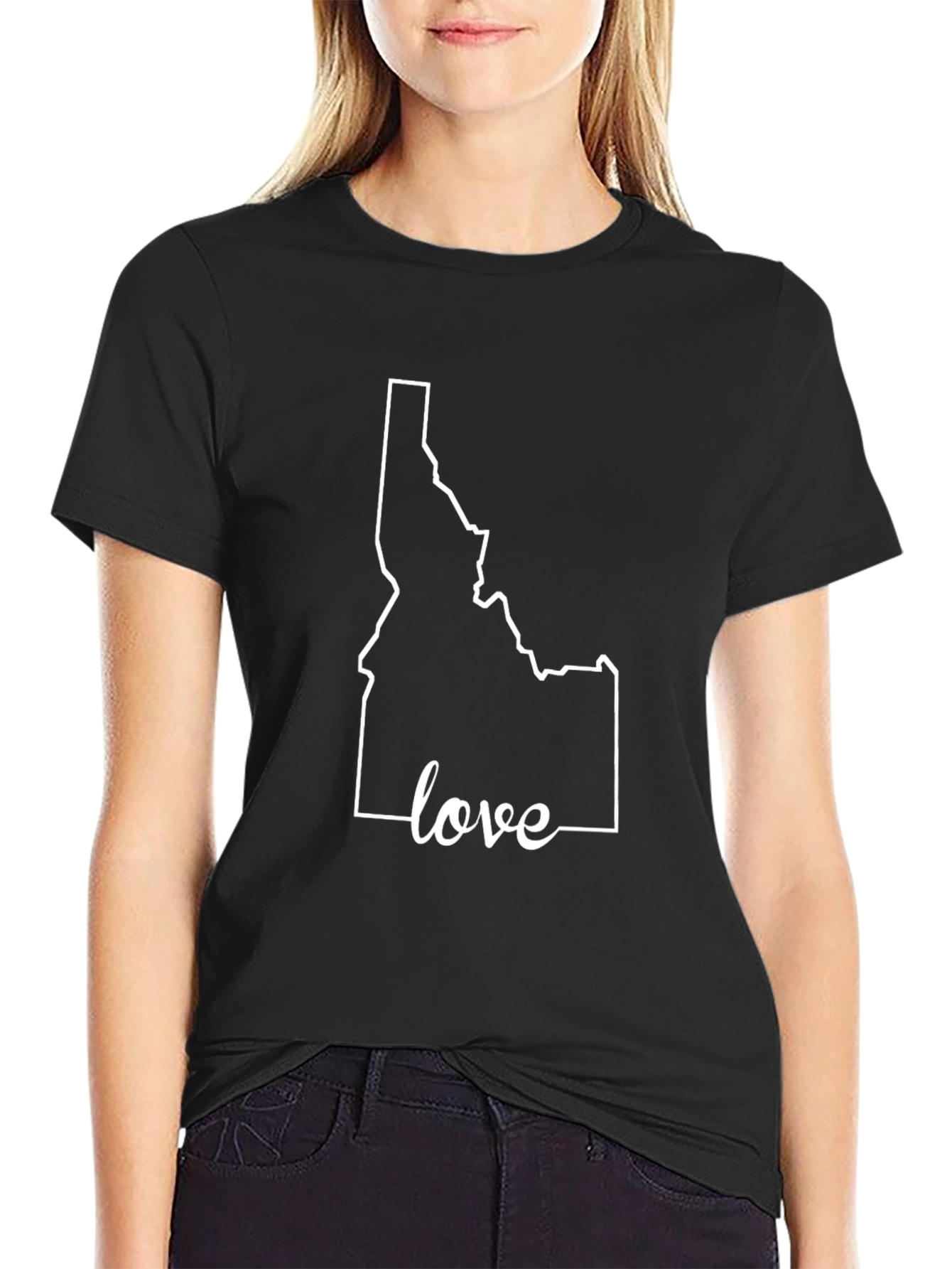 Idaho Love State Outline T-Shirt