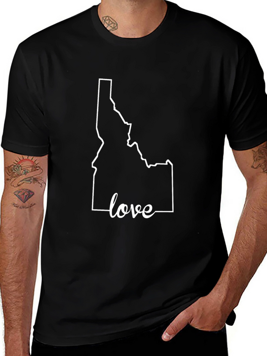 Idaho Love State Outline T-Shirt