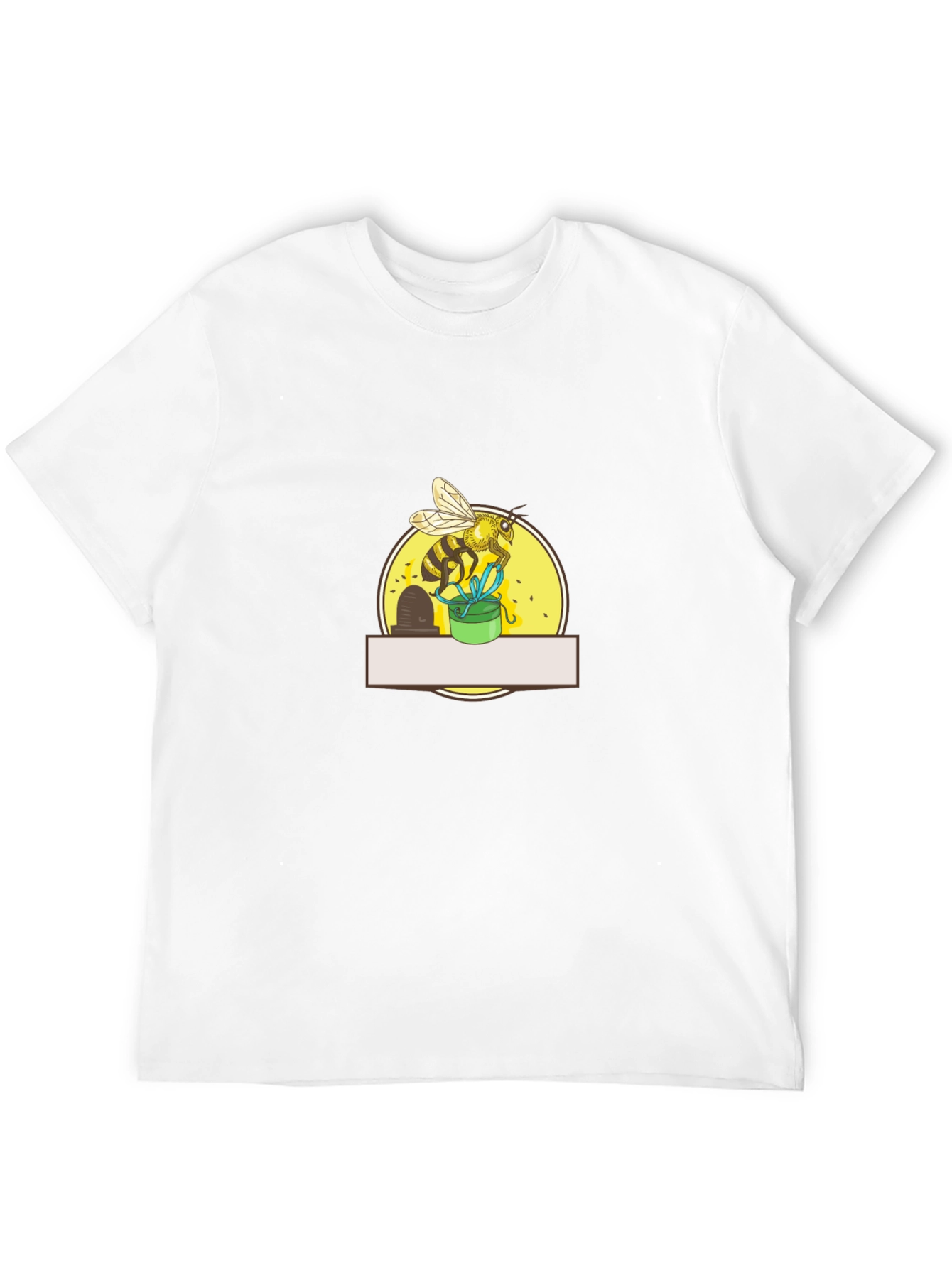 Bee Graphic Tee - Black Cotton Blend