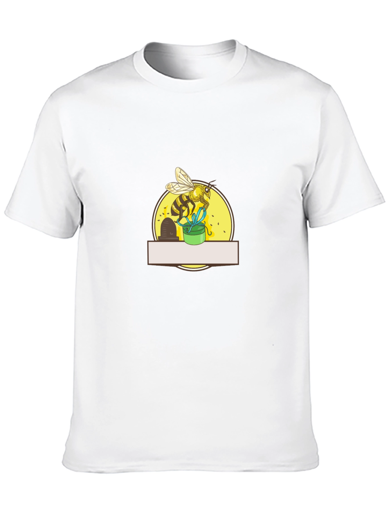 Bee Graphic Tee - Black Cotton Blend
