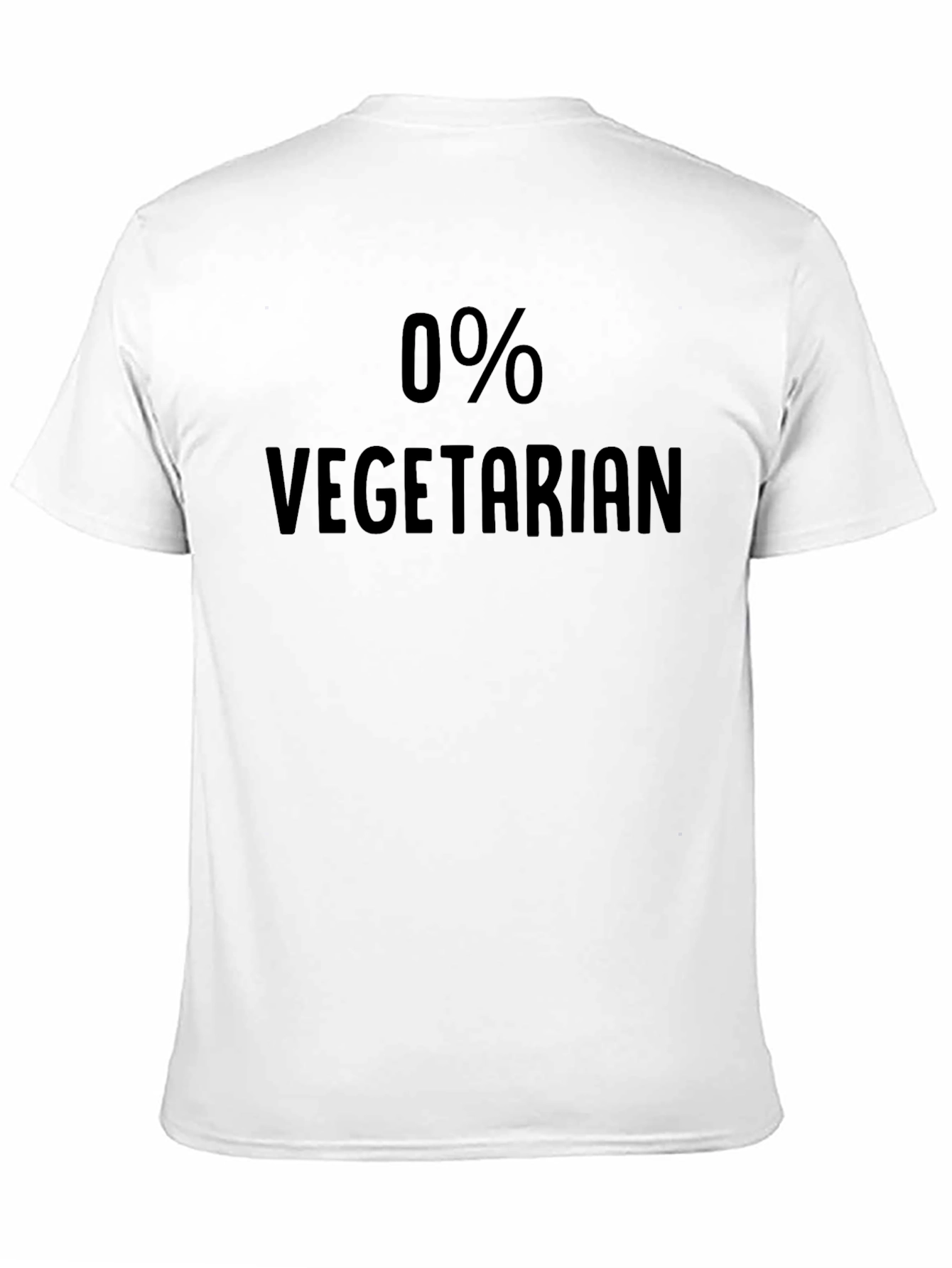 0% Vegetarian T-Shirt - Funny Anti-Vegetarian Tee