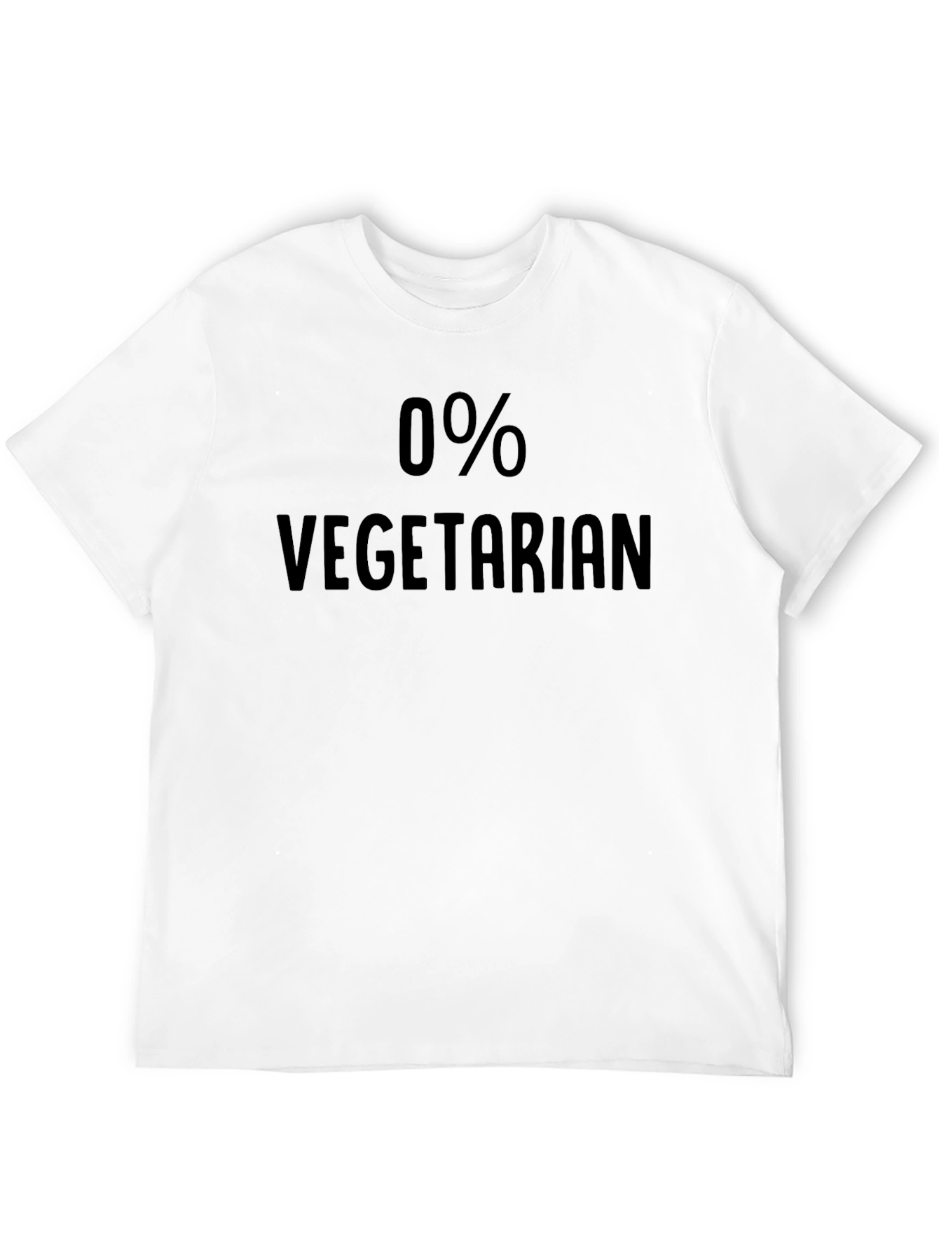 0% Vegetarian T-Shirt - Funny Anti-Vegetarian Tee