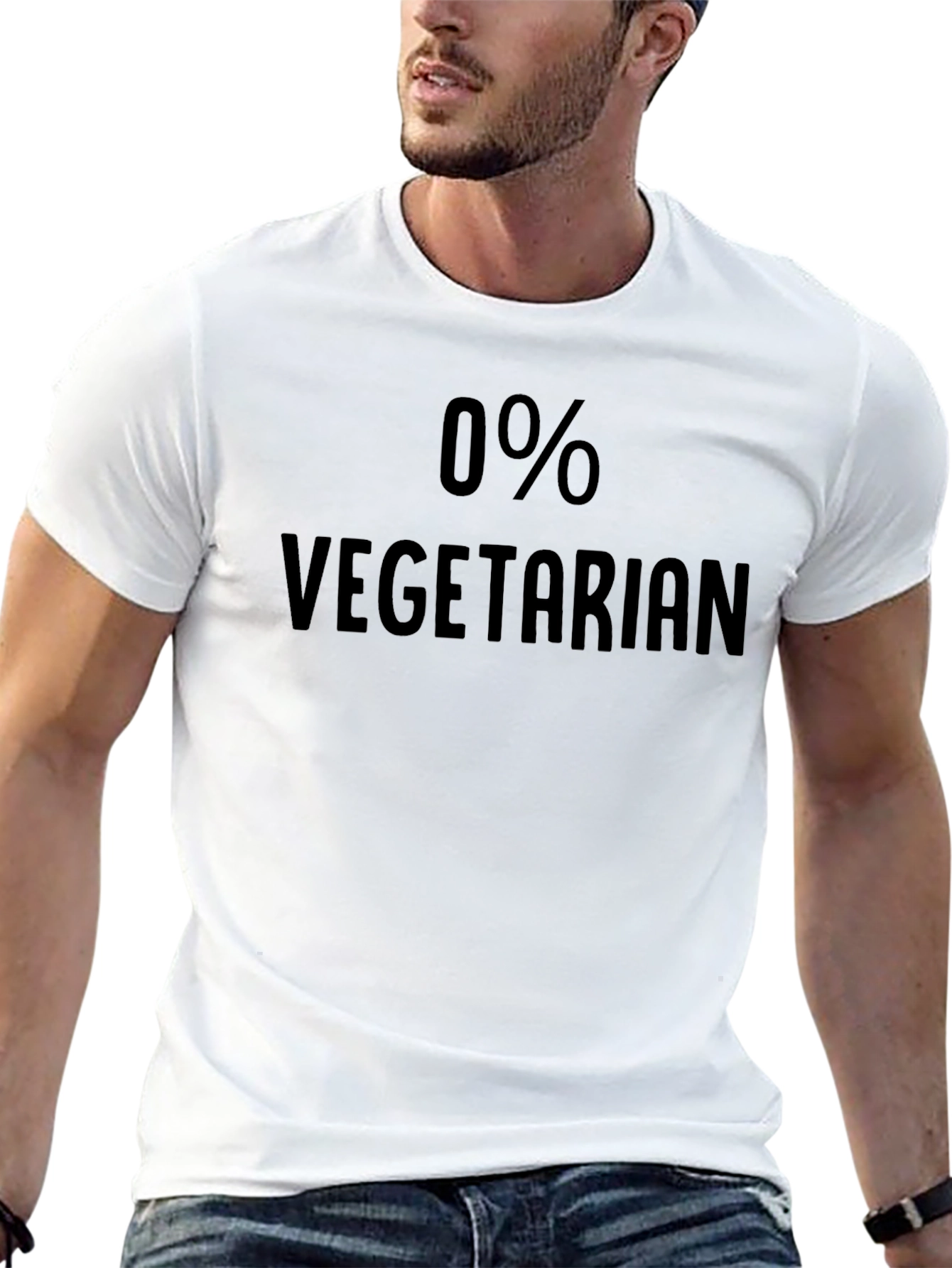 0% Vegetarian T-Shirt - Funny Anti-Vegetarian Tee