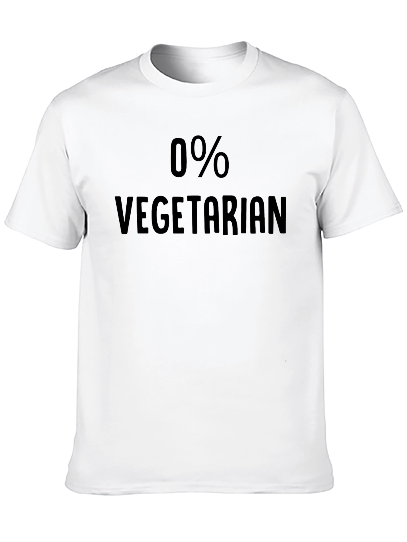 0% Vegetarian T-Shirt - Funny Anti-Vegetarian Tee
