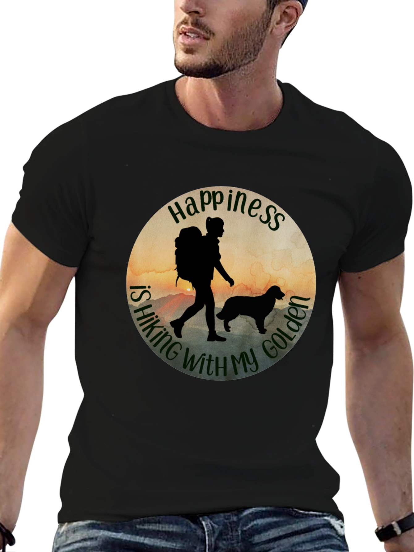 Hiking With My Golden T-Shirt