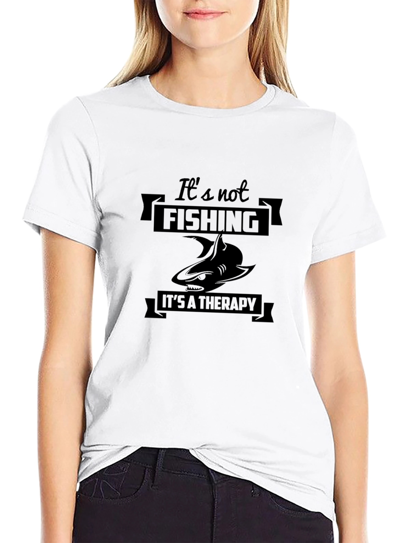 Fishing Therapy Graphic Tee