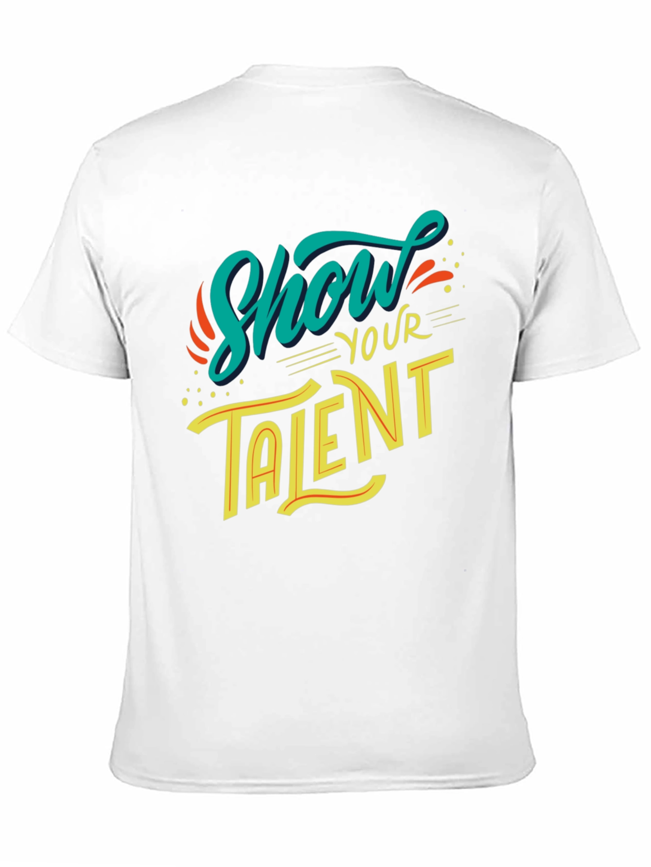 Show Your Talent Graphic Black T-Shirt