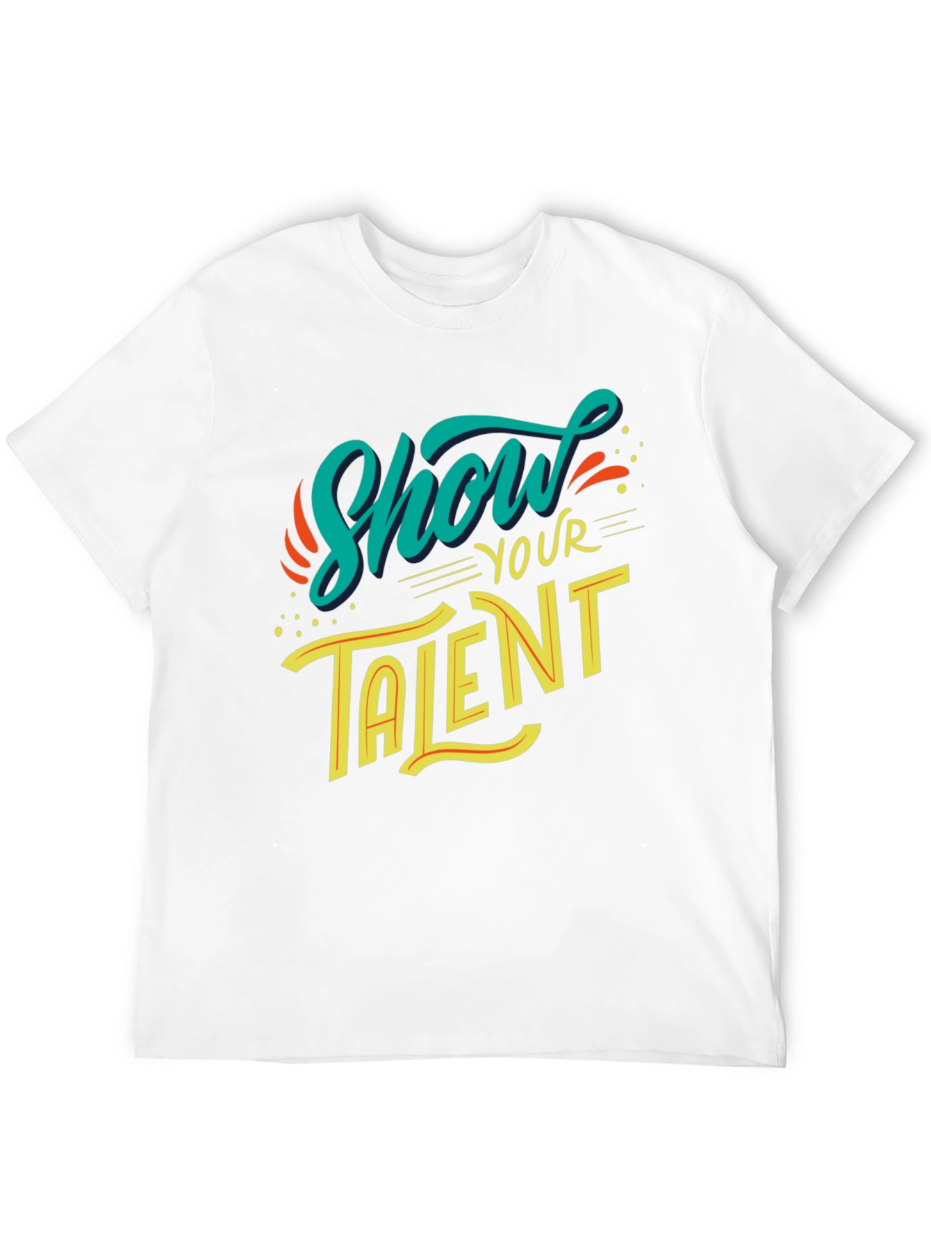 Show Your Talent Graphic Black T-Shirt