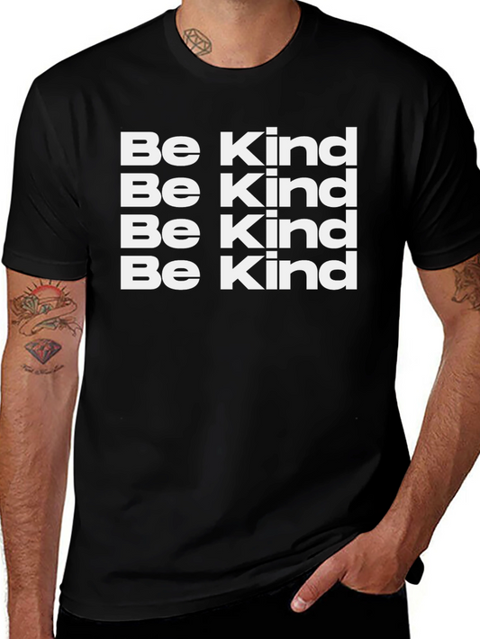 Be Kind Graphic Print Black T-Shirt