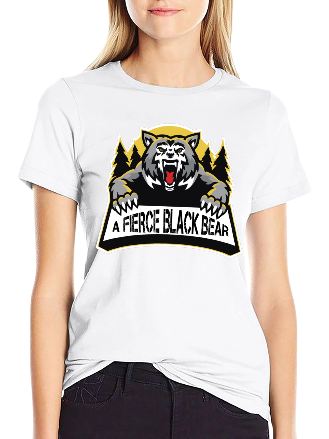 Fierce Black Bear Graphic Tee
