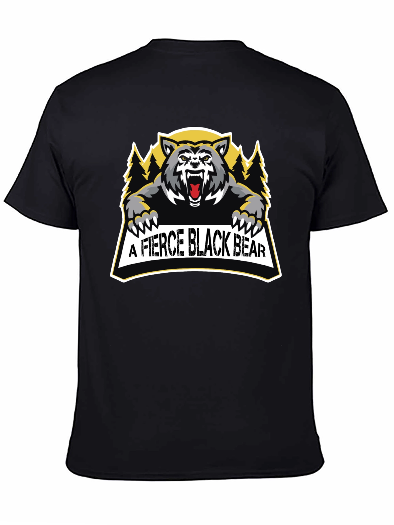Fierce Black Bear Graphic Tee
