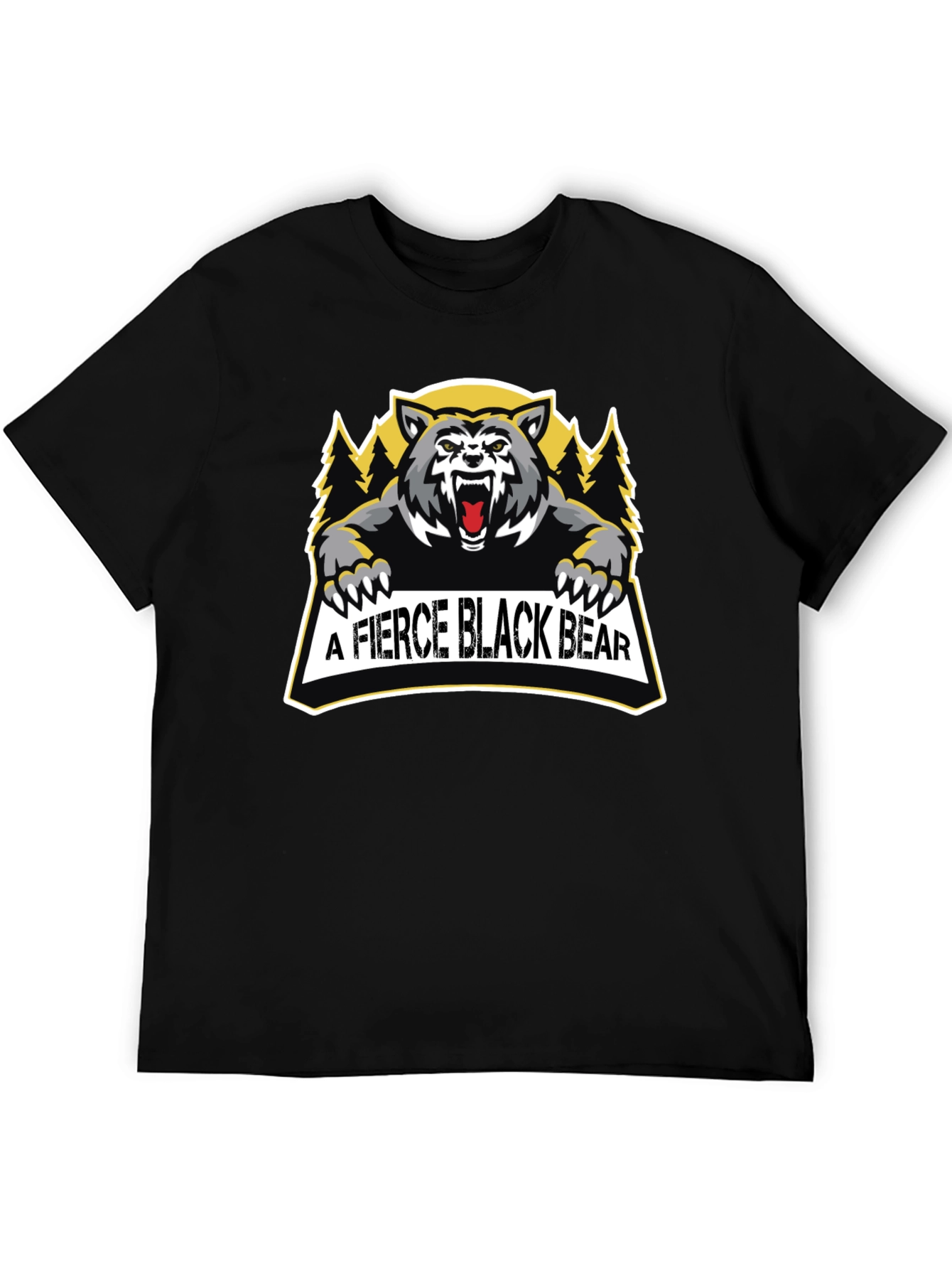 Fierce Black Bear Graphic Tee
