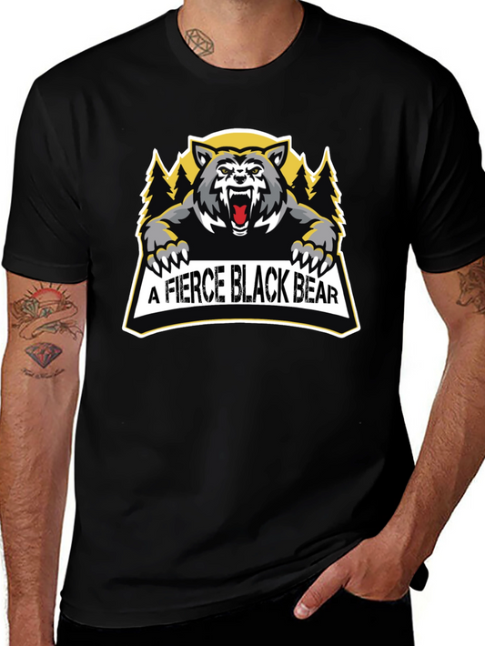 Fierce Black Bear Graphic Tee
