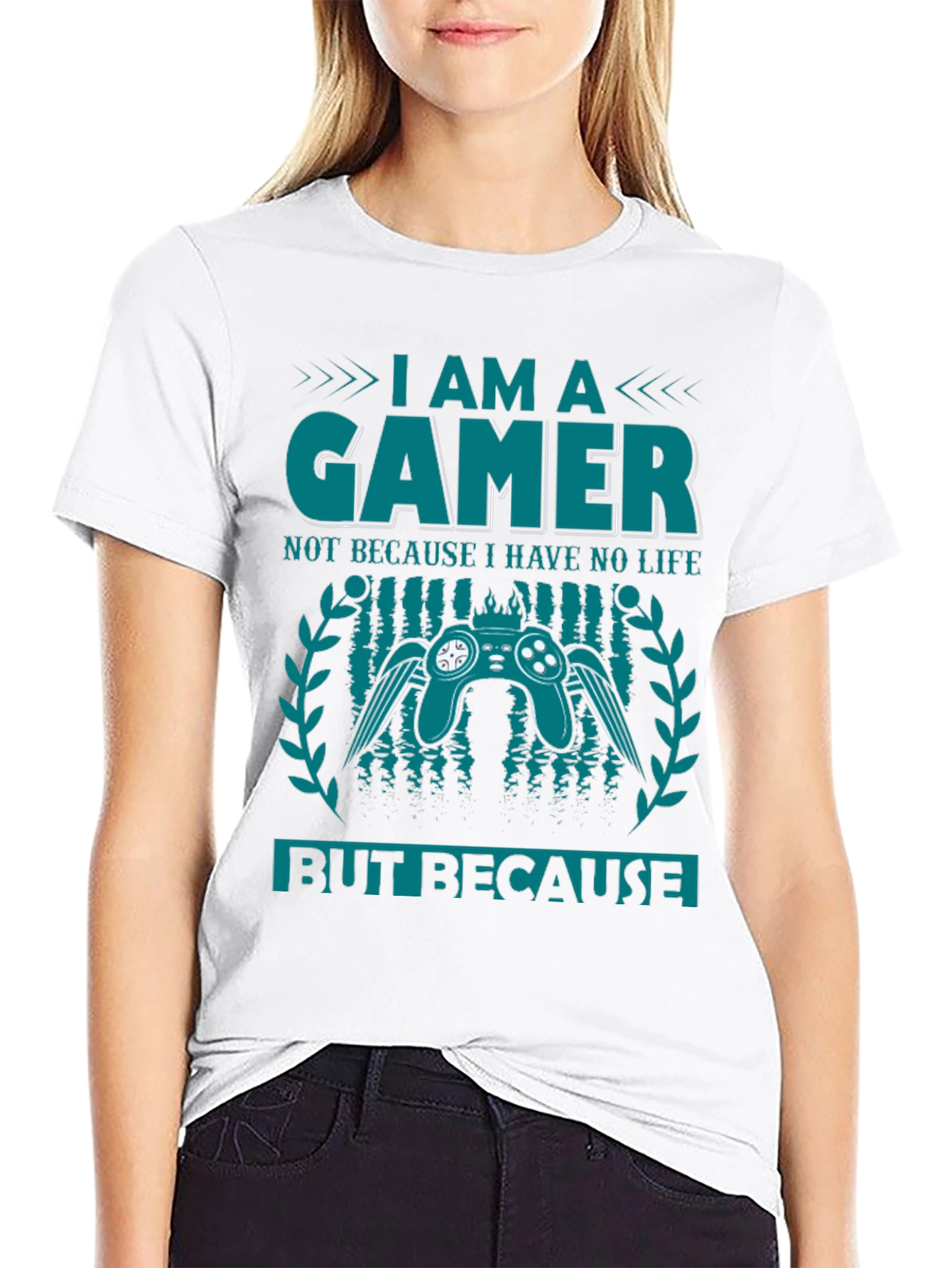 I Am A Gamer Graphic Tee - Black