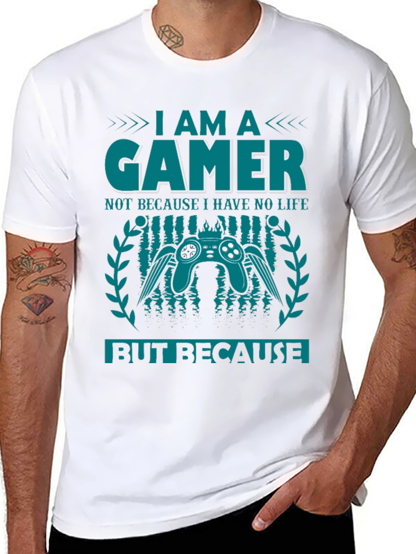 I Am A Gamer Graphic Tee - Black