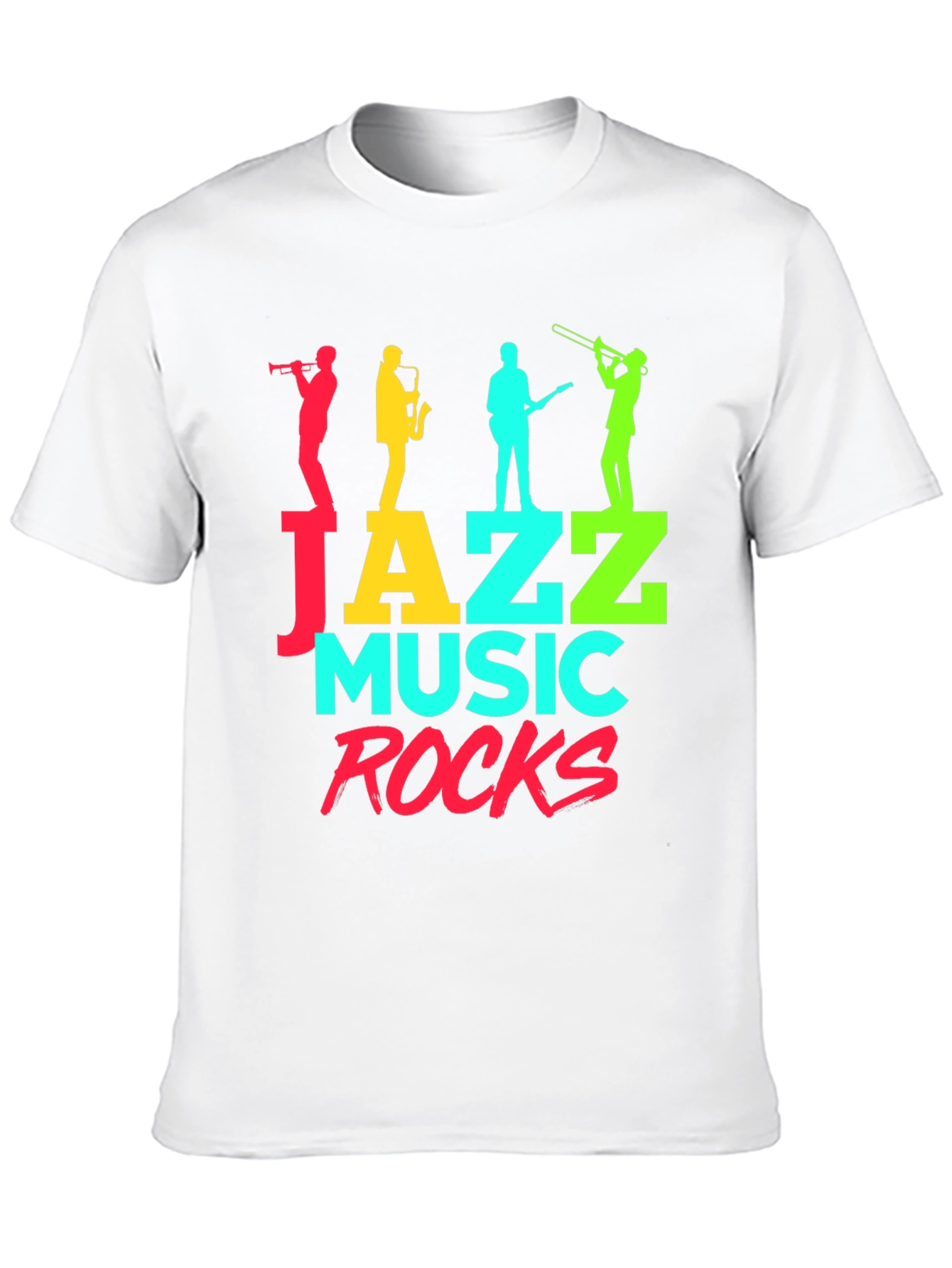 Jazz Music Rocks Graphic T-Shirt