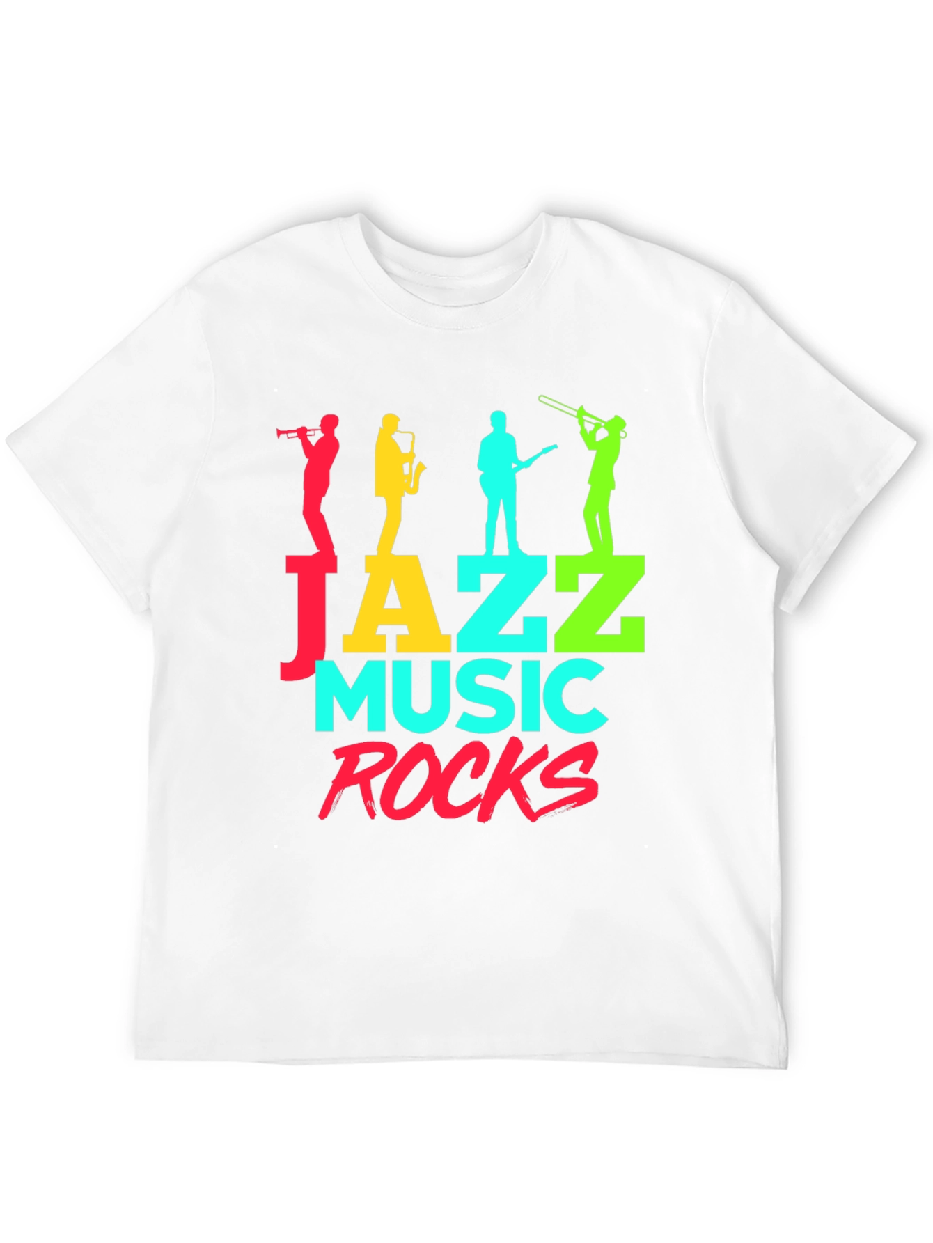Jazz Music Rocks Graphic T-Shirt