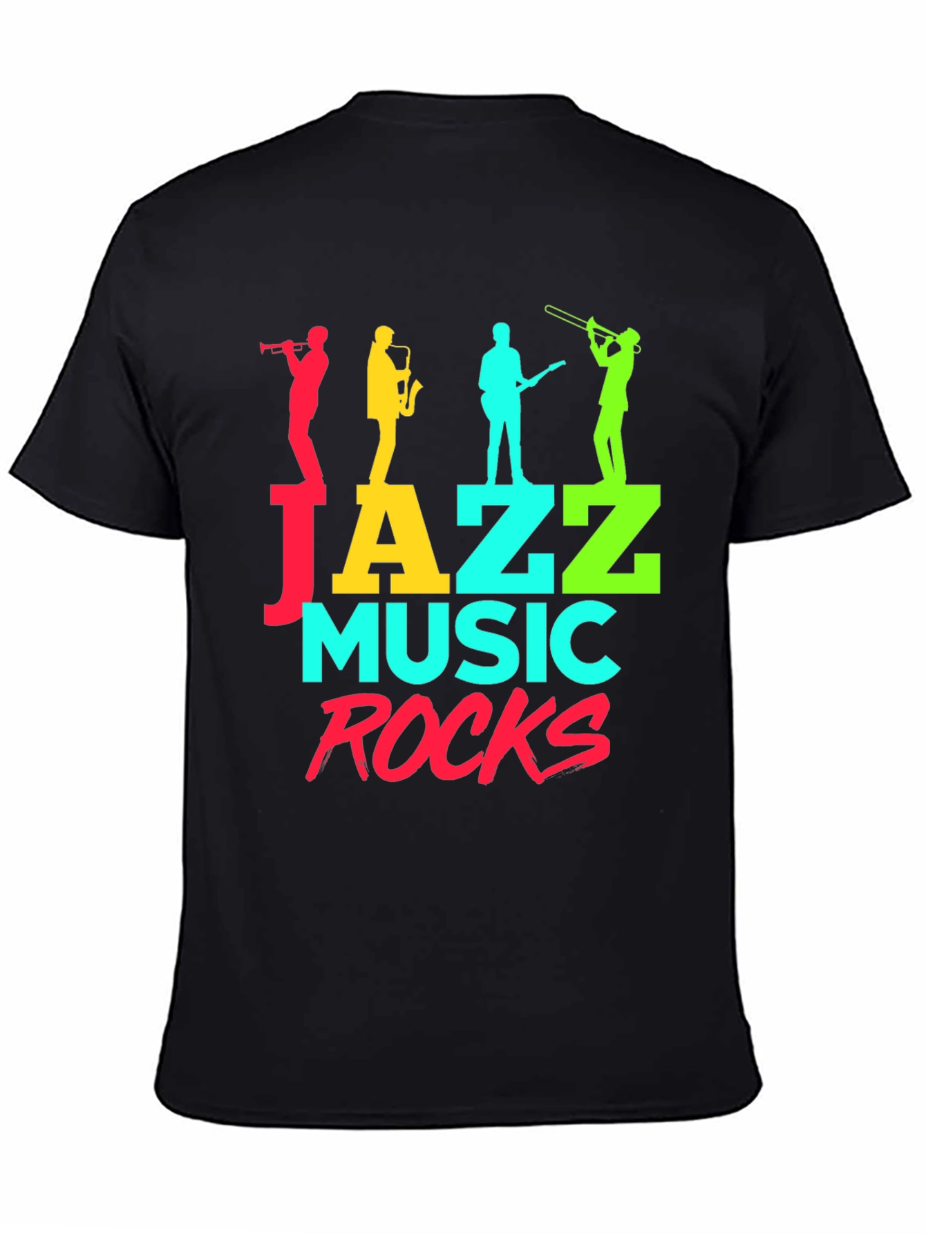 Jazz Music Rocks Graphic T-Shirt