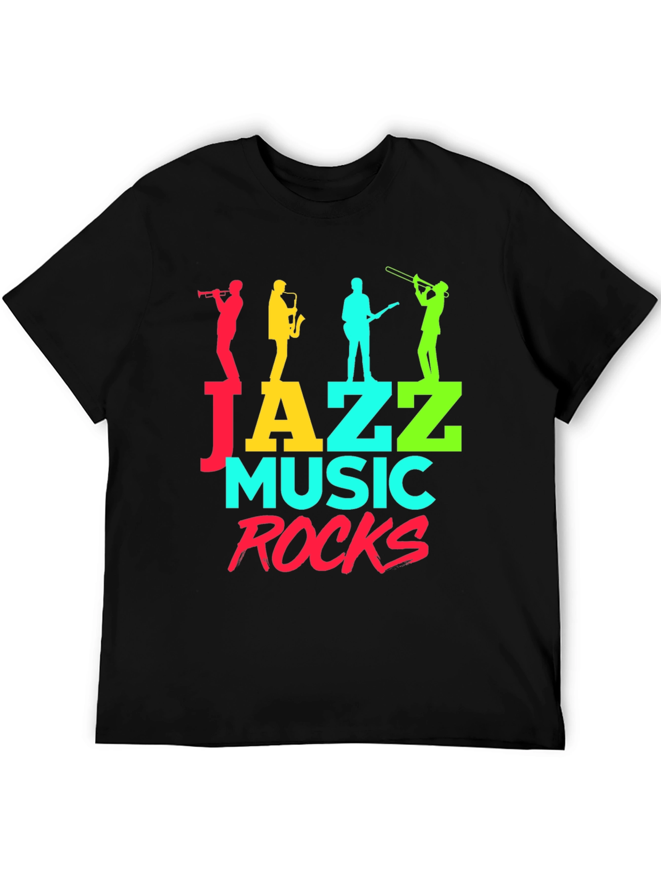 Jazz Music Rocks Graphic T-Shirt