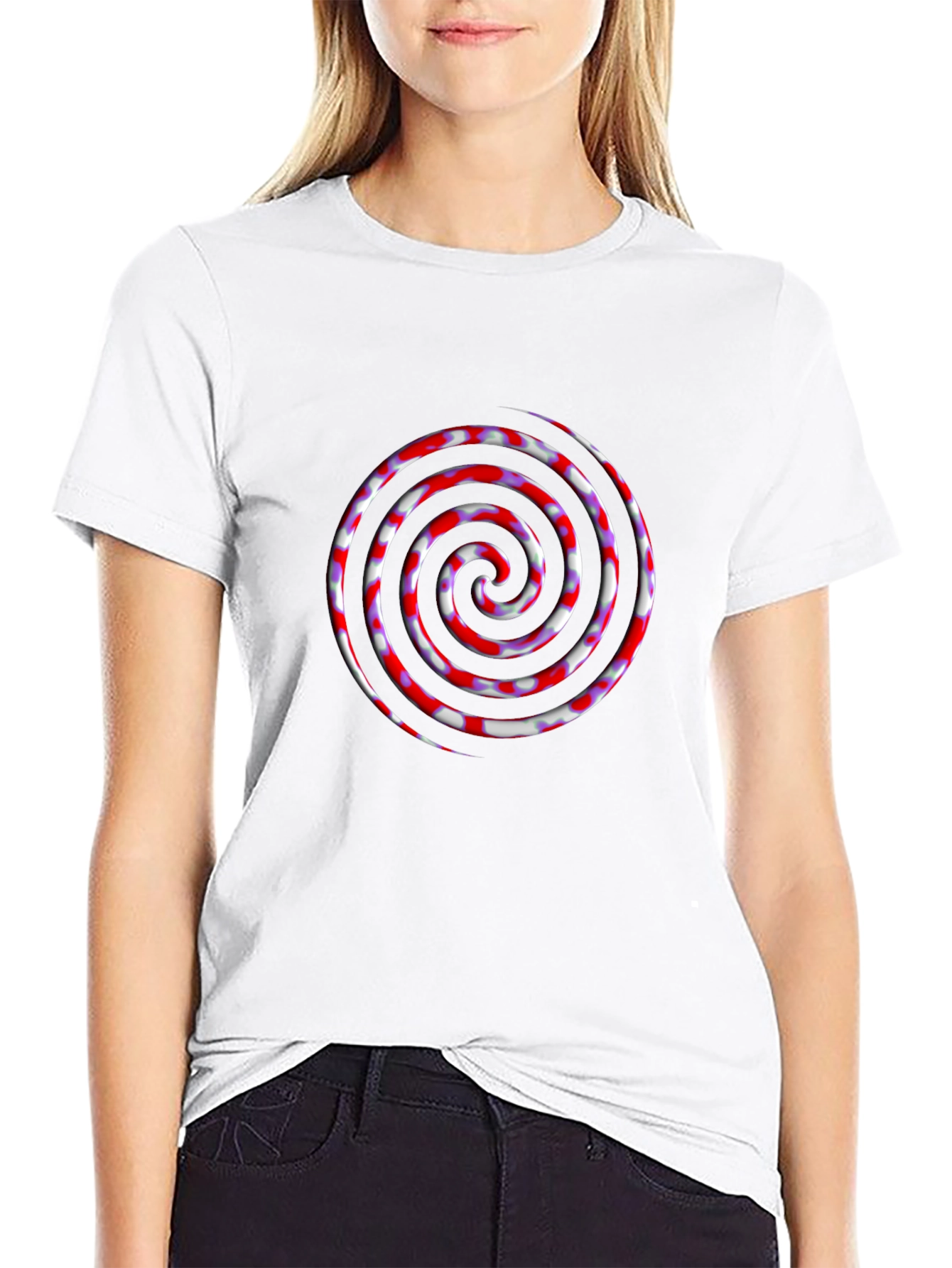 Spiral Graphic Tee - Modern Swirl Design T-Shirt