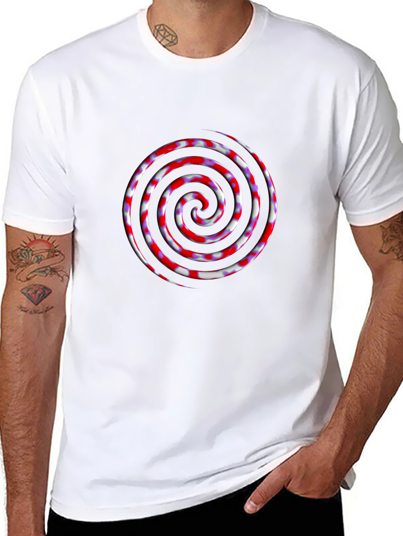 Spiral Graphic Tee - Modern Swirl Design T-Shirt