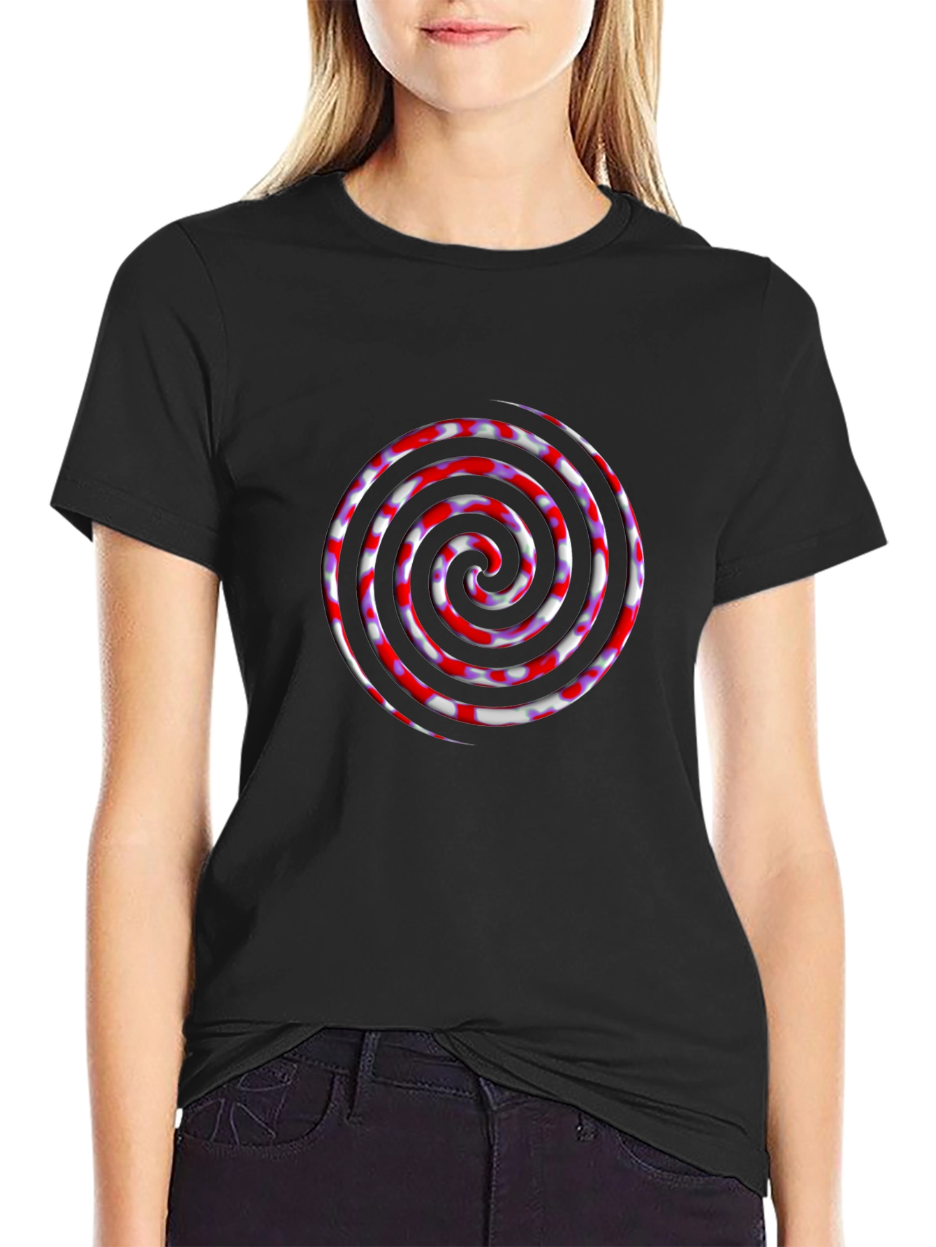 Spiral Graphic Tee - Modern Swirl Design T-Shirt