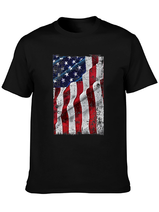 American Flag Graphic T-Shirt - Patriotic Design