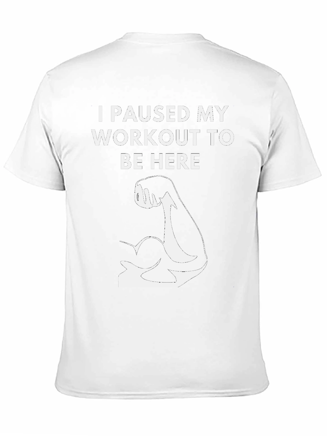 Workout Pause Black Graphic T-Shirt