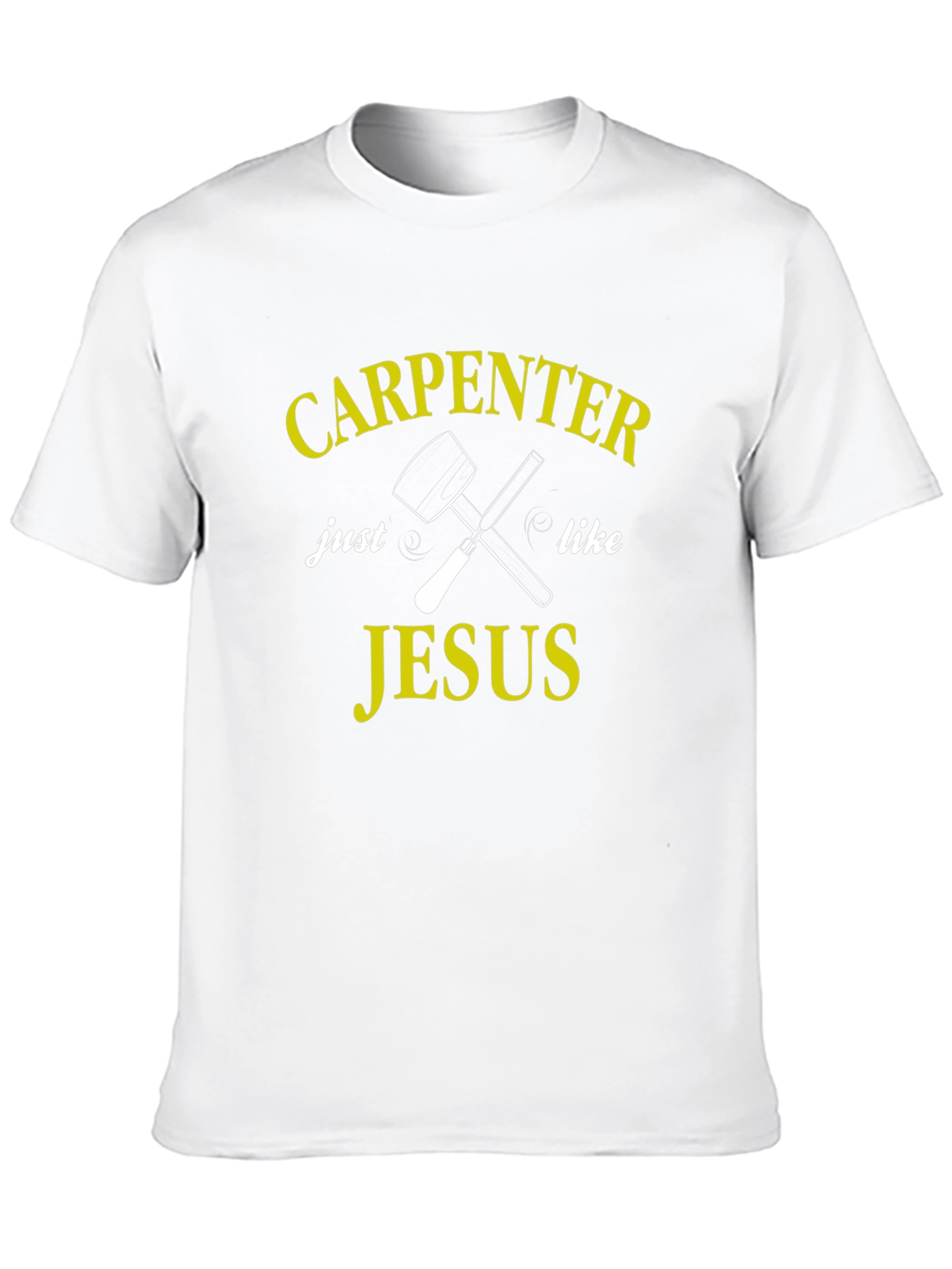 Carpenter Like Jesus Black Graphic Tee Shirt