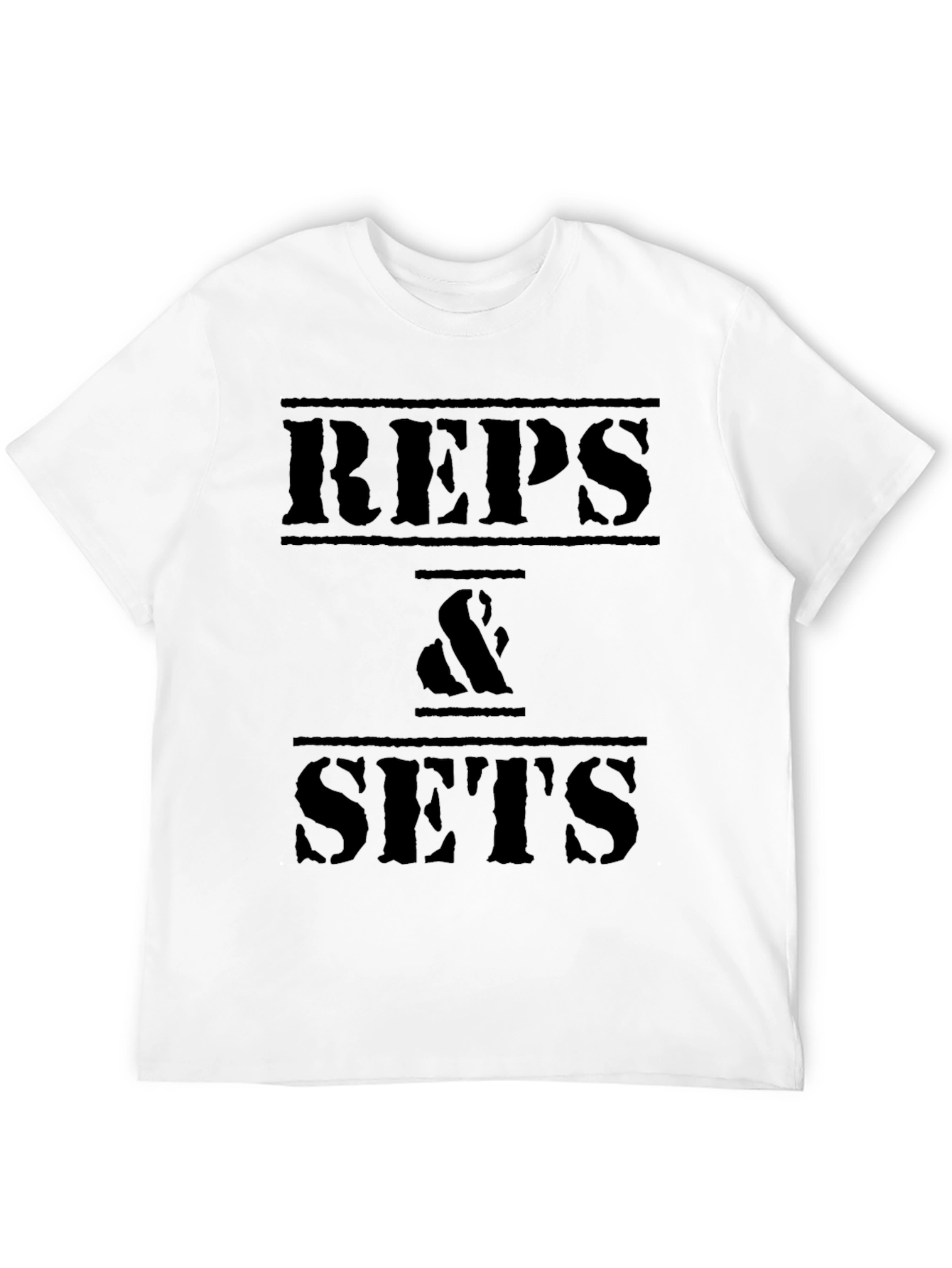 Reps & Sets Black Graphic T-Shirt