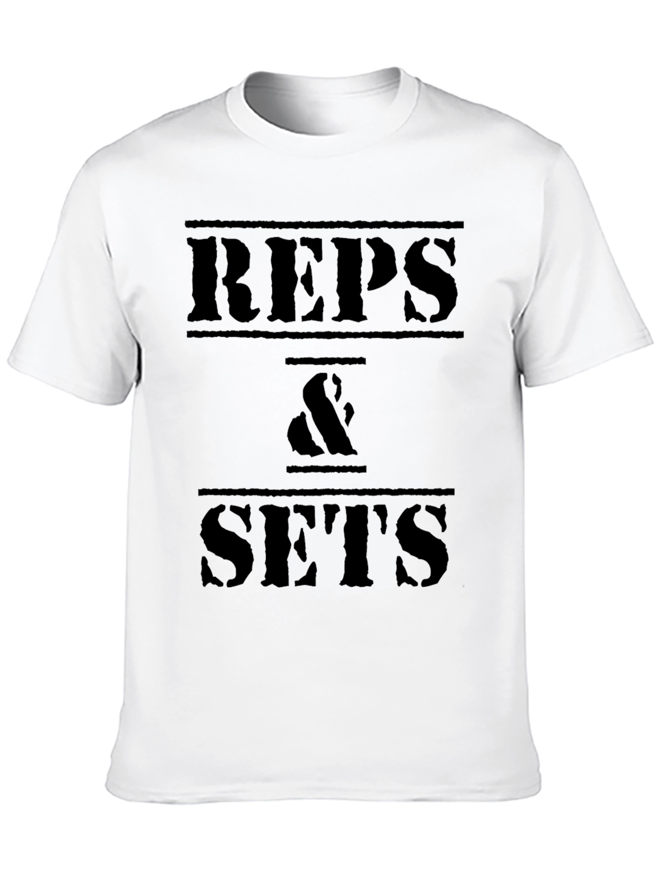 Reps & Sets Black Graphic T-Shirt