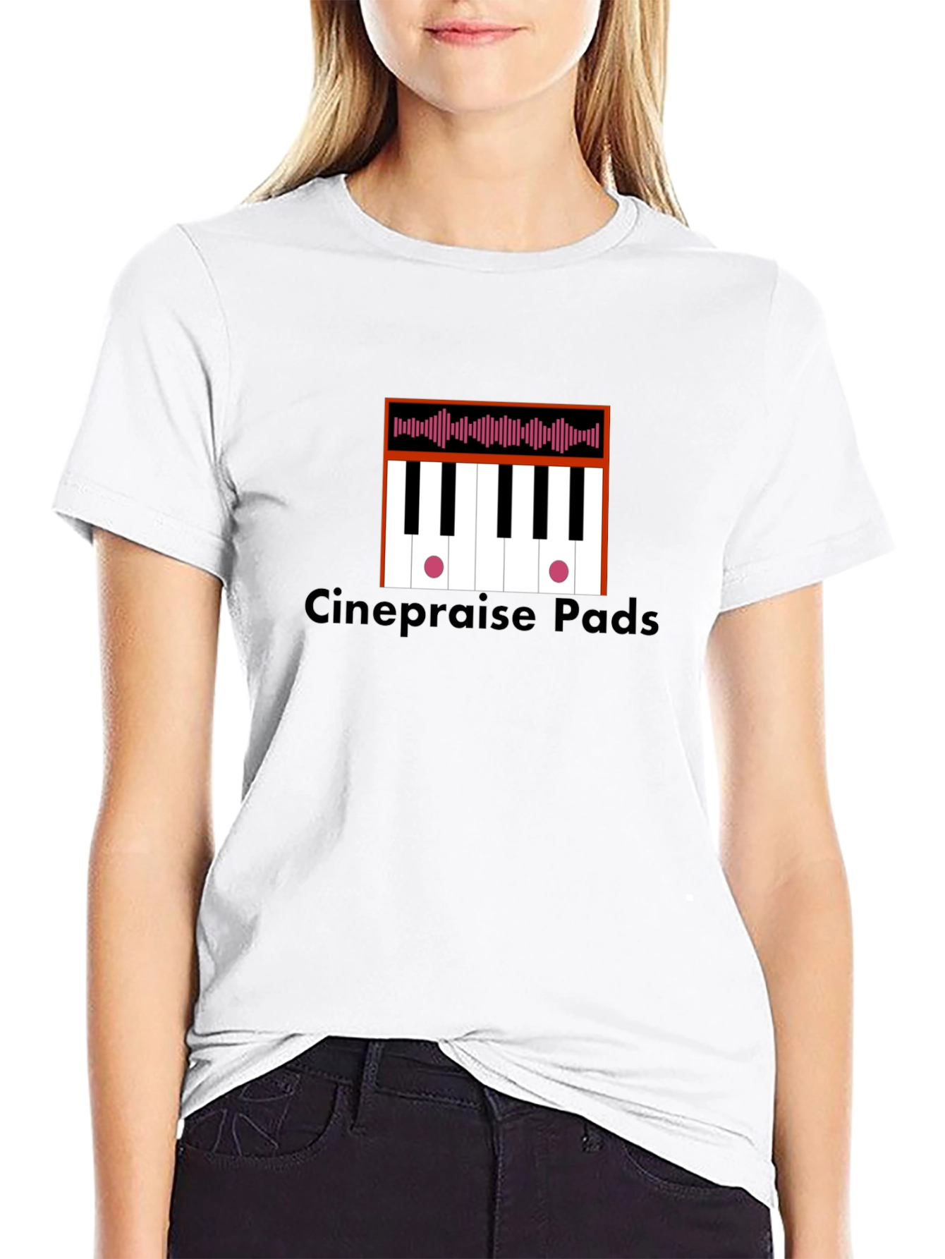 Cinepraise Pads T-Shirt - Keyboard Music Design