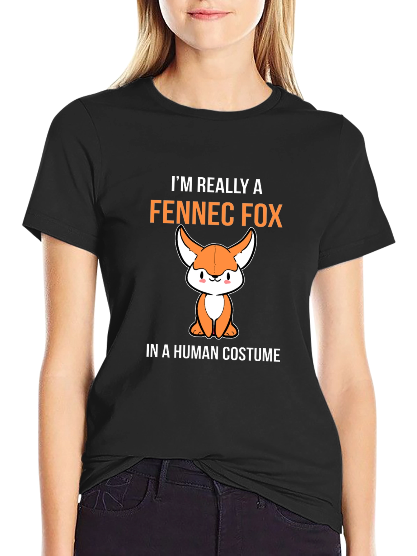 Fennec Fox in Human Costume T-Shirt