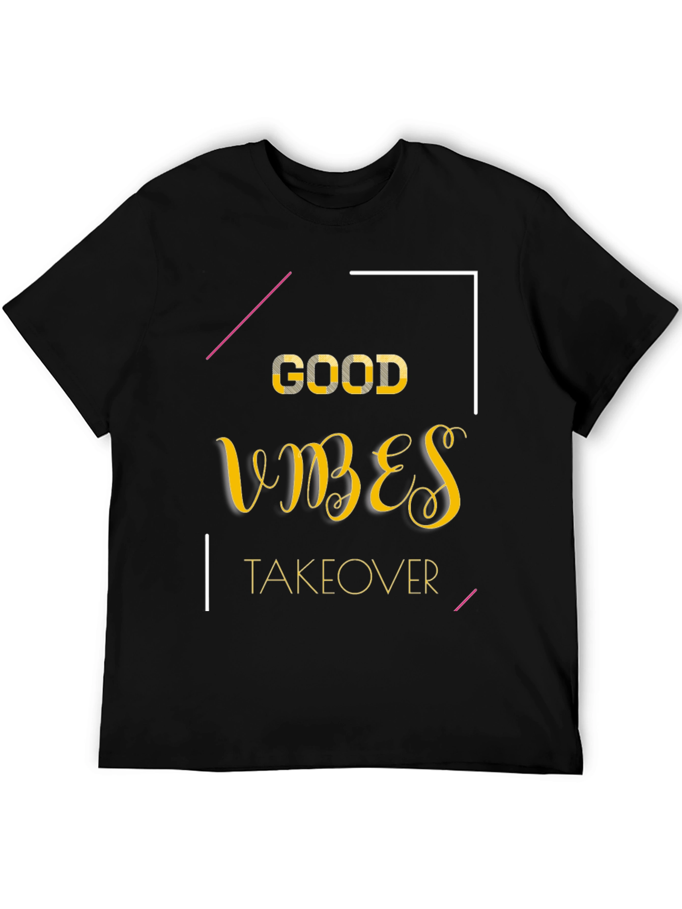 Good Vibes Takeover Black Graphic Tee