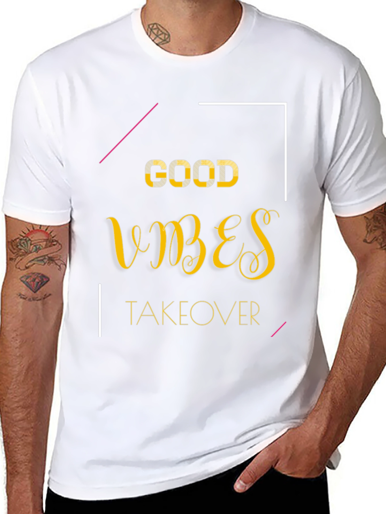 Good Vibes Takeover Black Graphic Tee